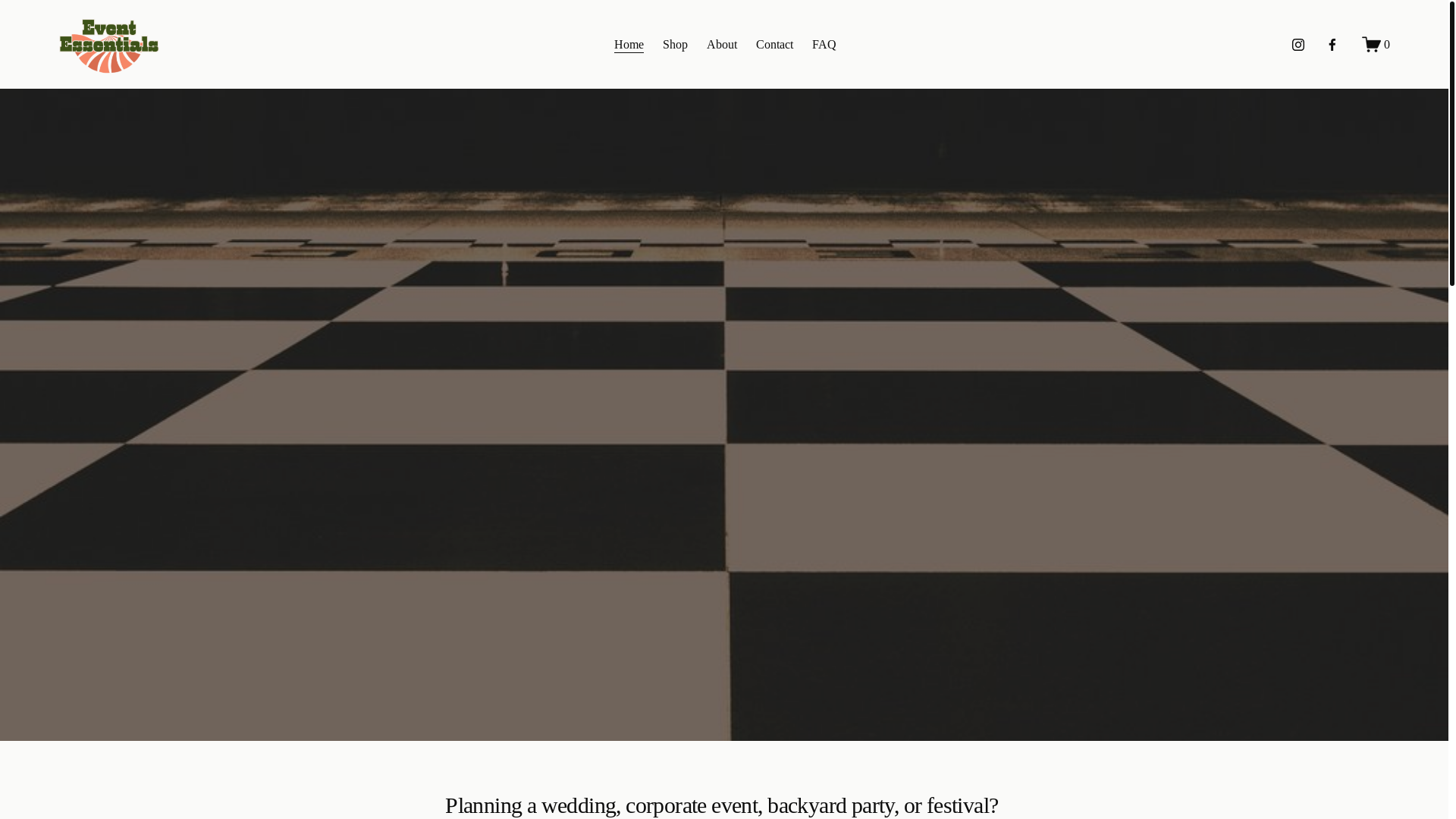 website screenshot of https://eventrentalsma.com/