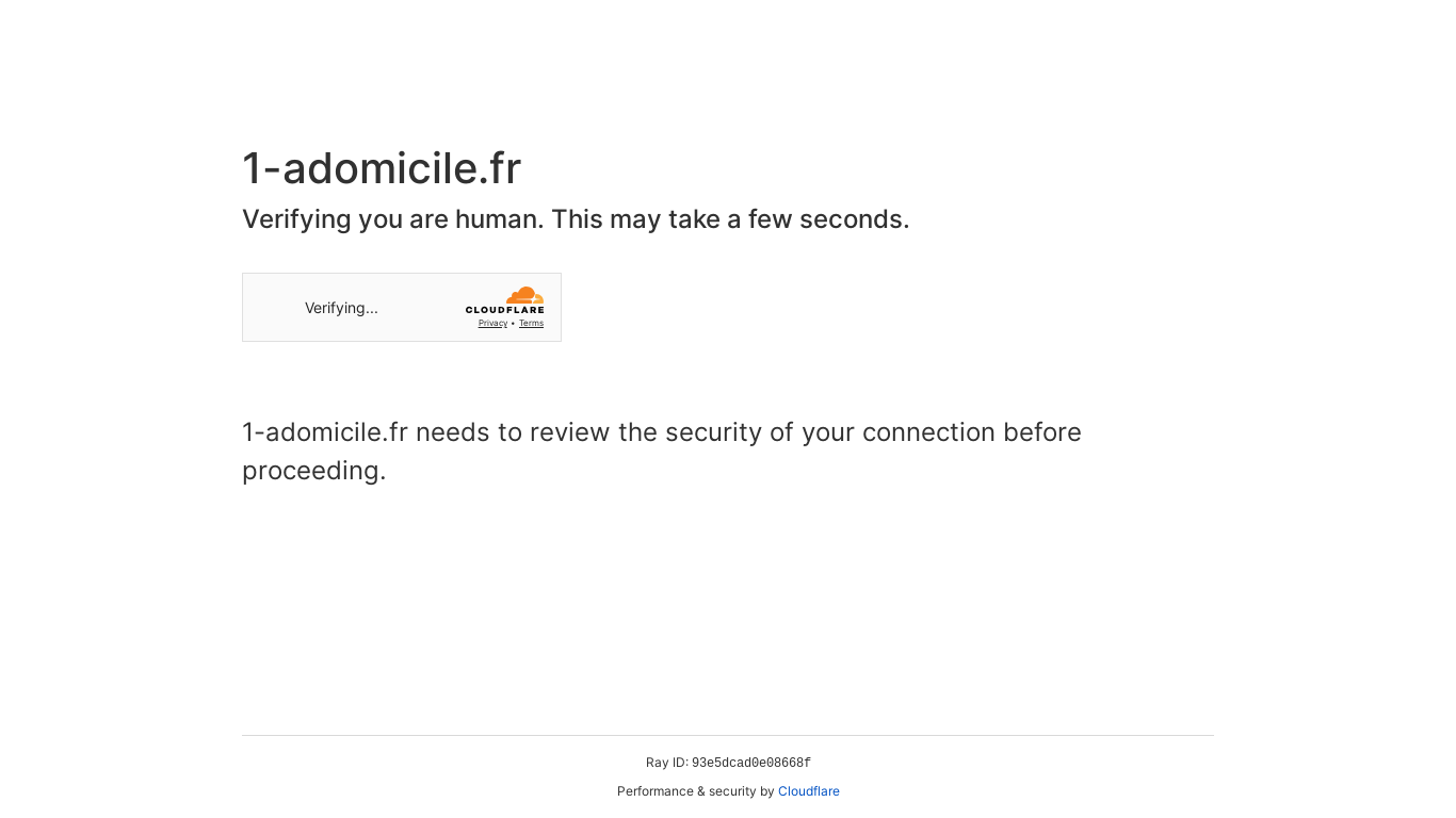 website screenshot of https://1-adomicile.fr/