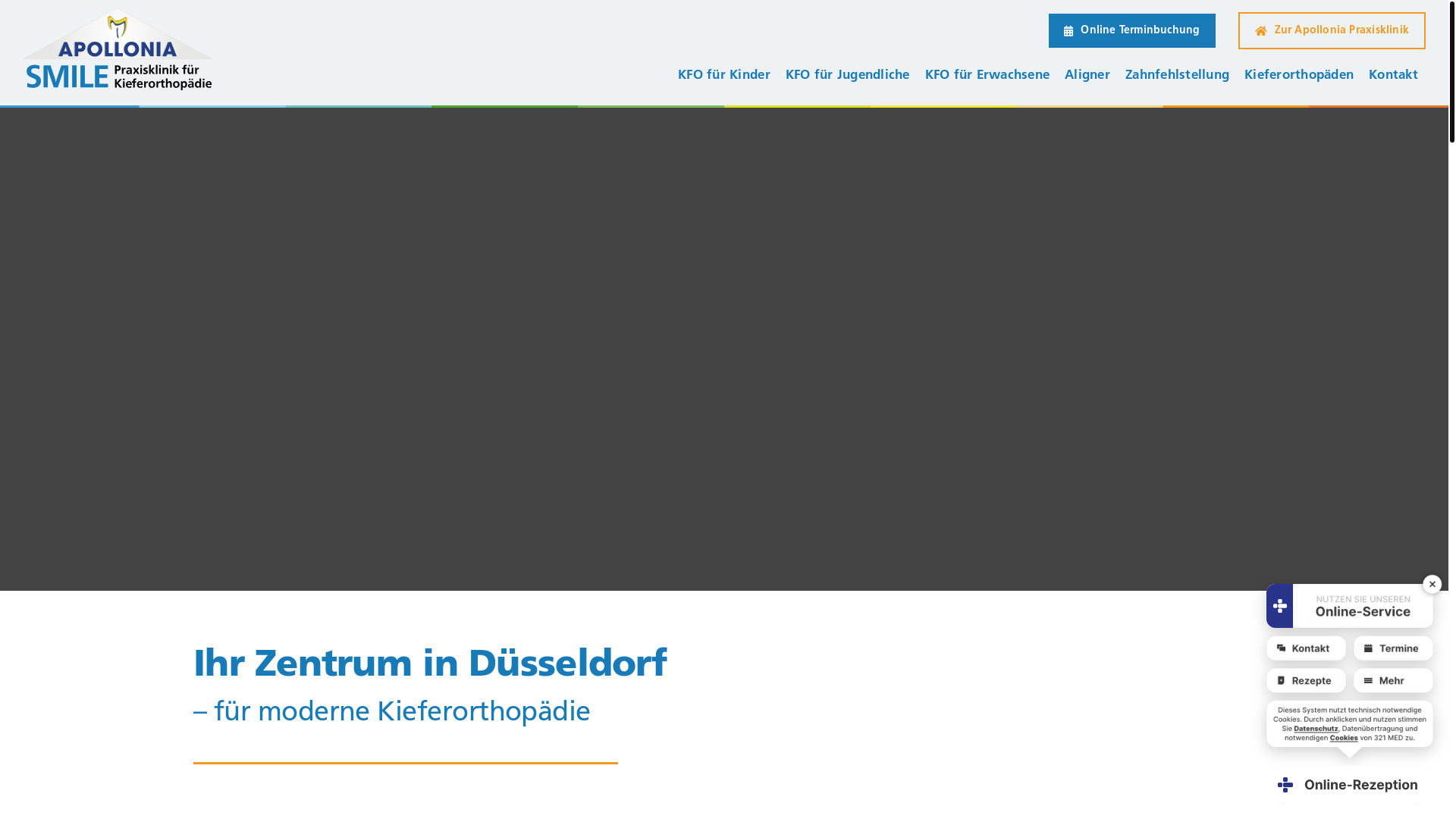 website screenshot of https://apollonia-smile.de/