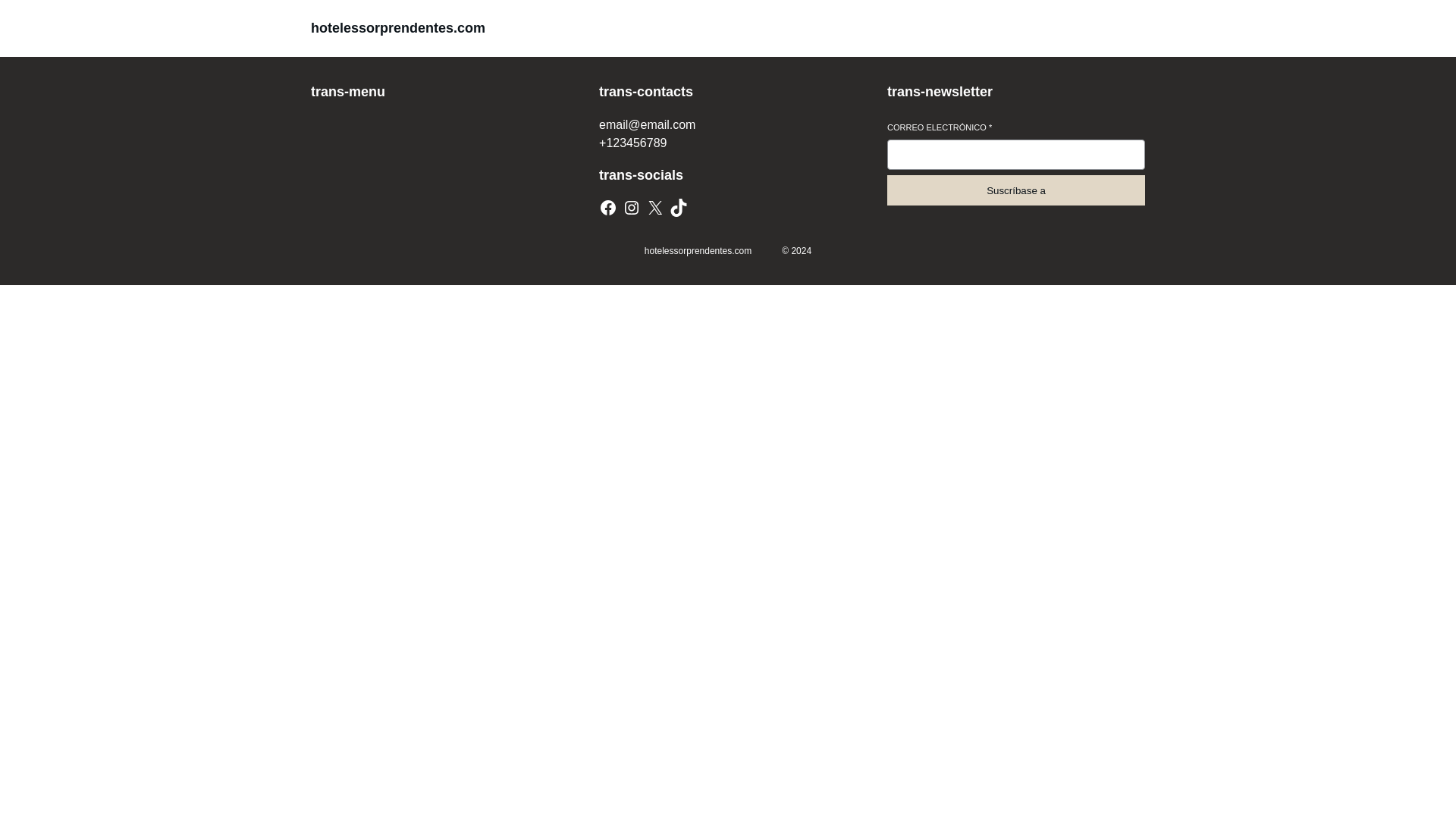 website screenshot of https://hotelessorprendentes.com/