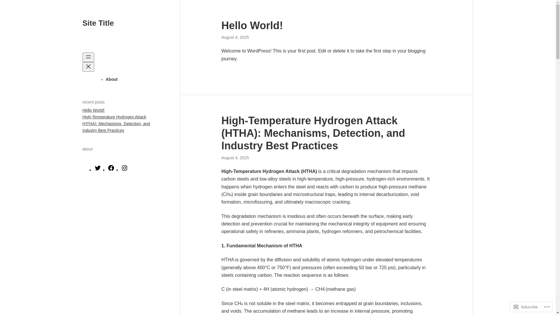 website screenshot of https://myinspection.blog/