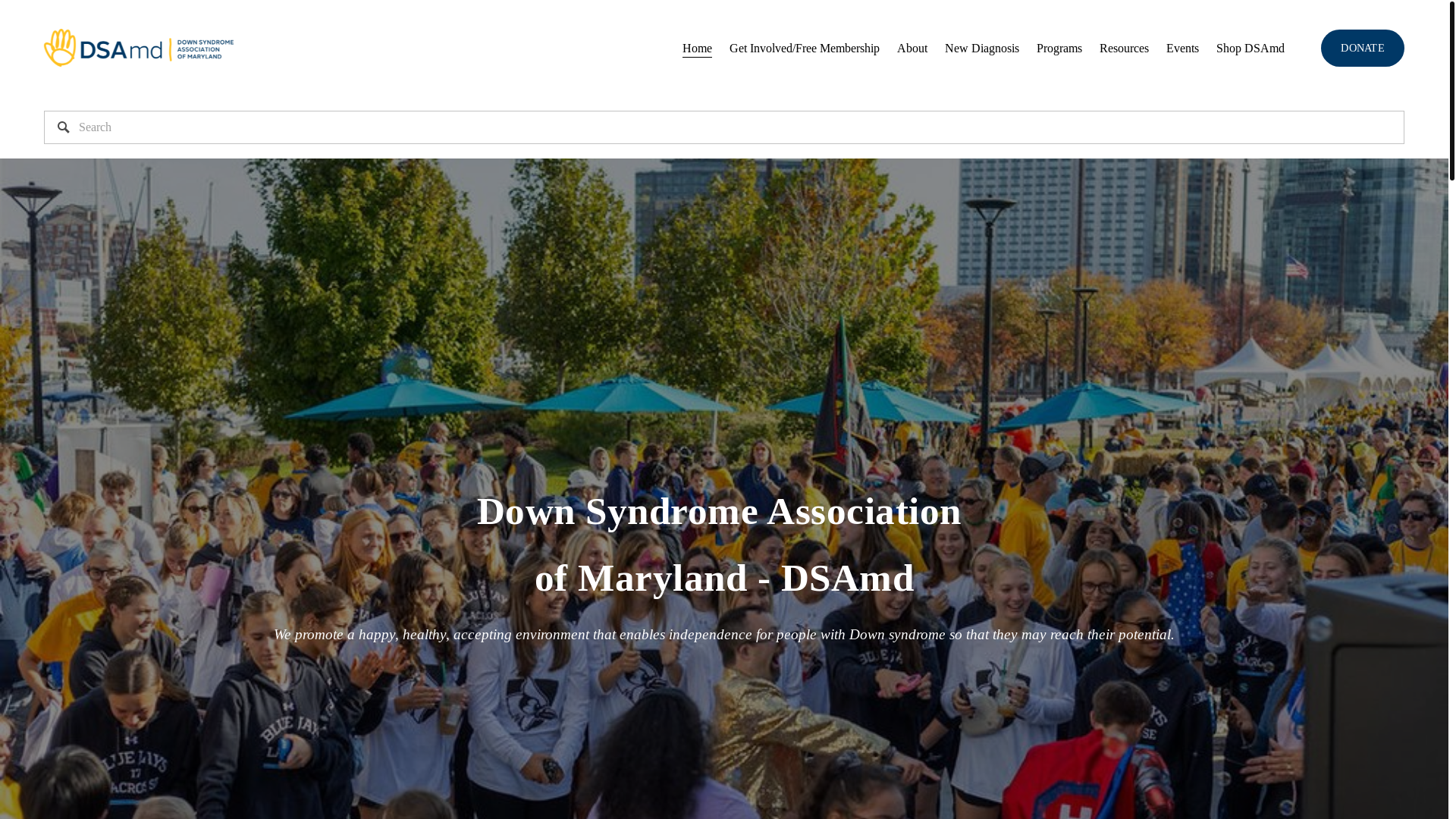 website screenshot of https://dsamaryland.com/