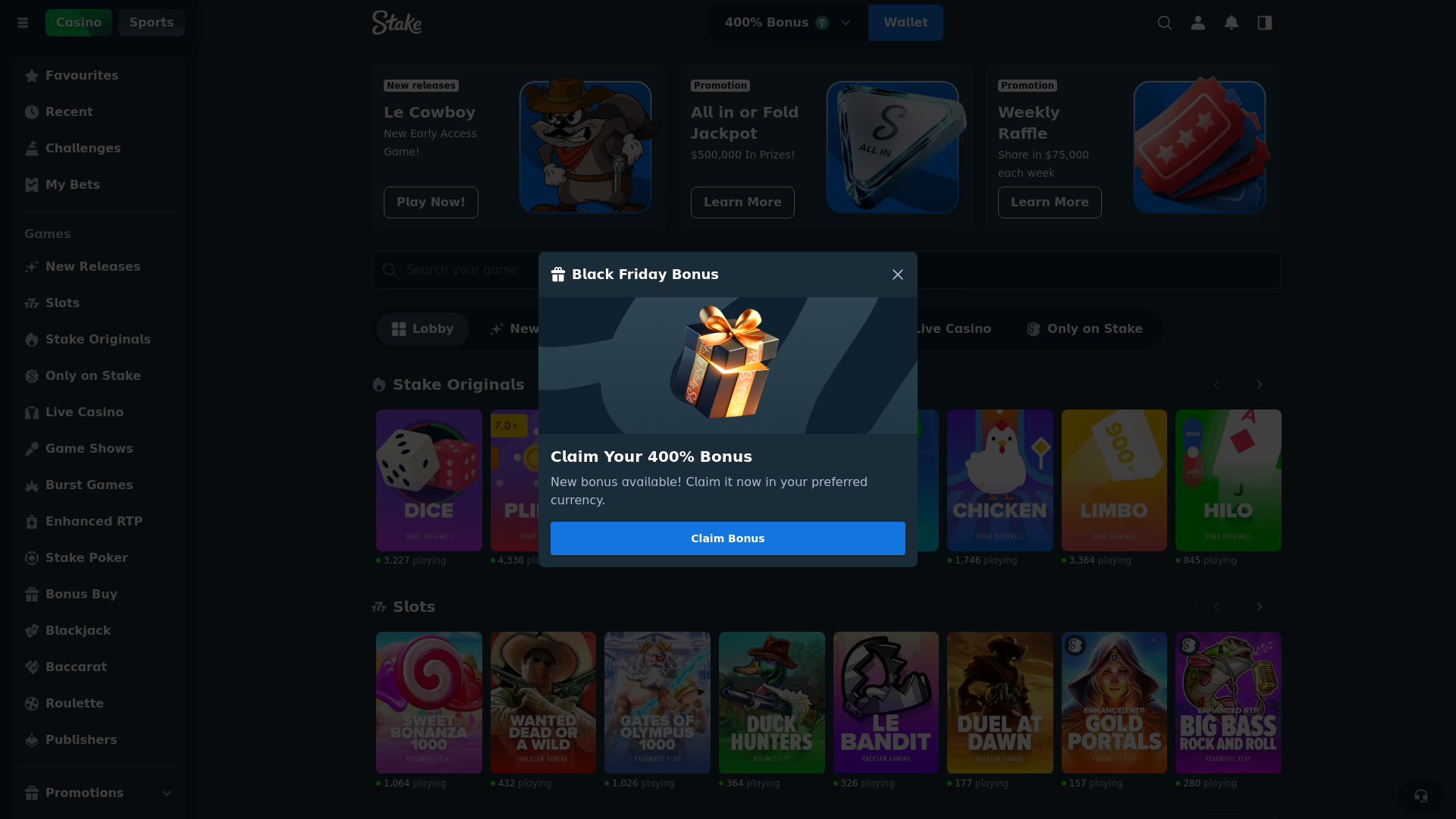 website screenshot of https://blvckstake.pages.dev/