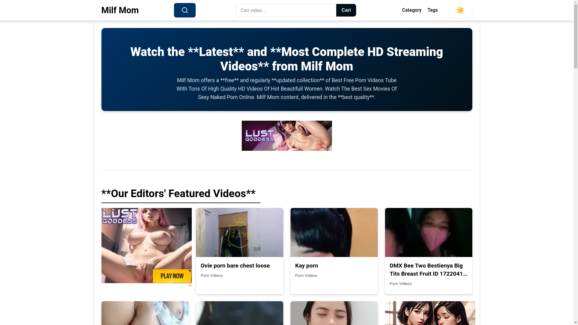 website screenshot of https://milfmom.pages.dev/
