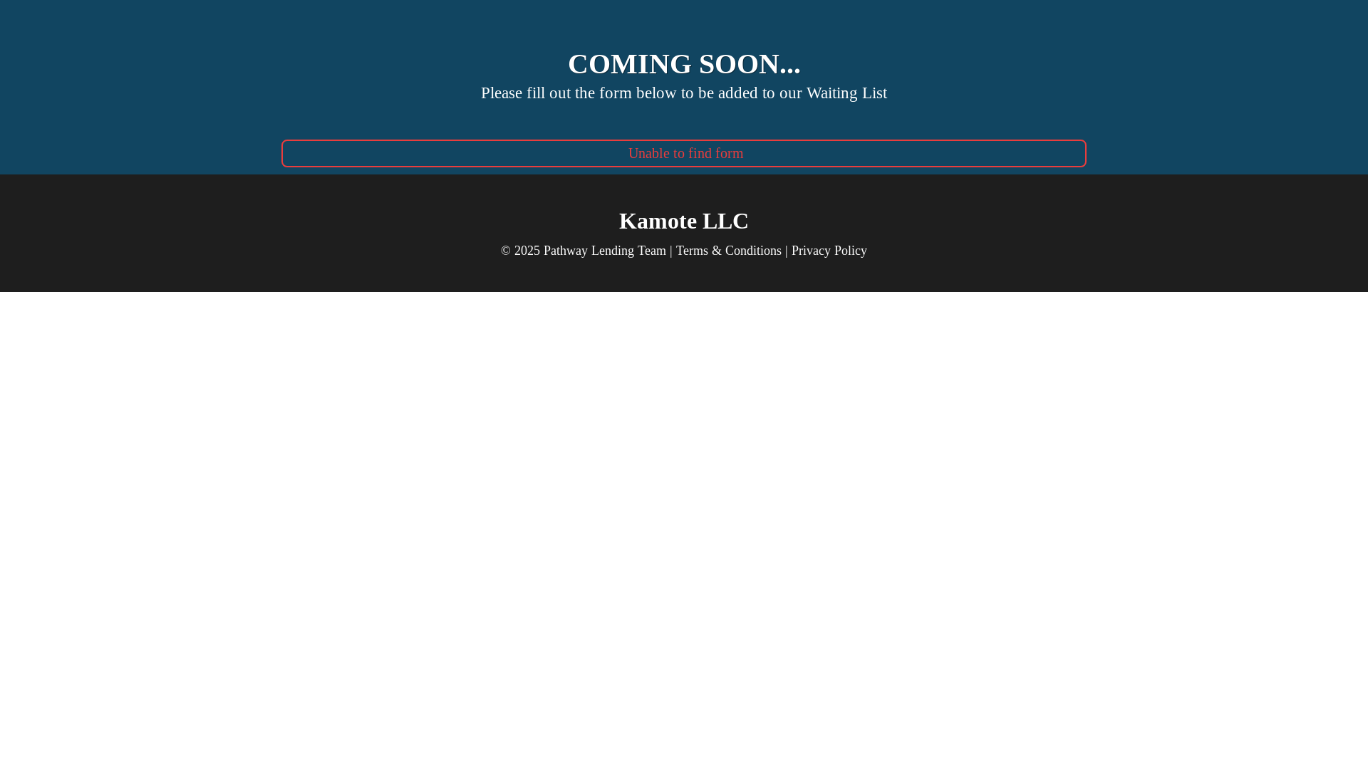 website screenshot of https://kamotellc.com/