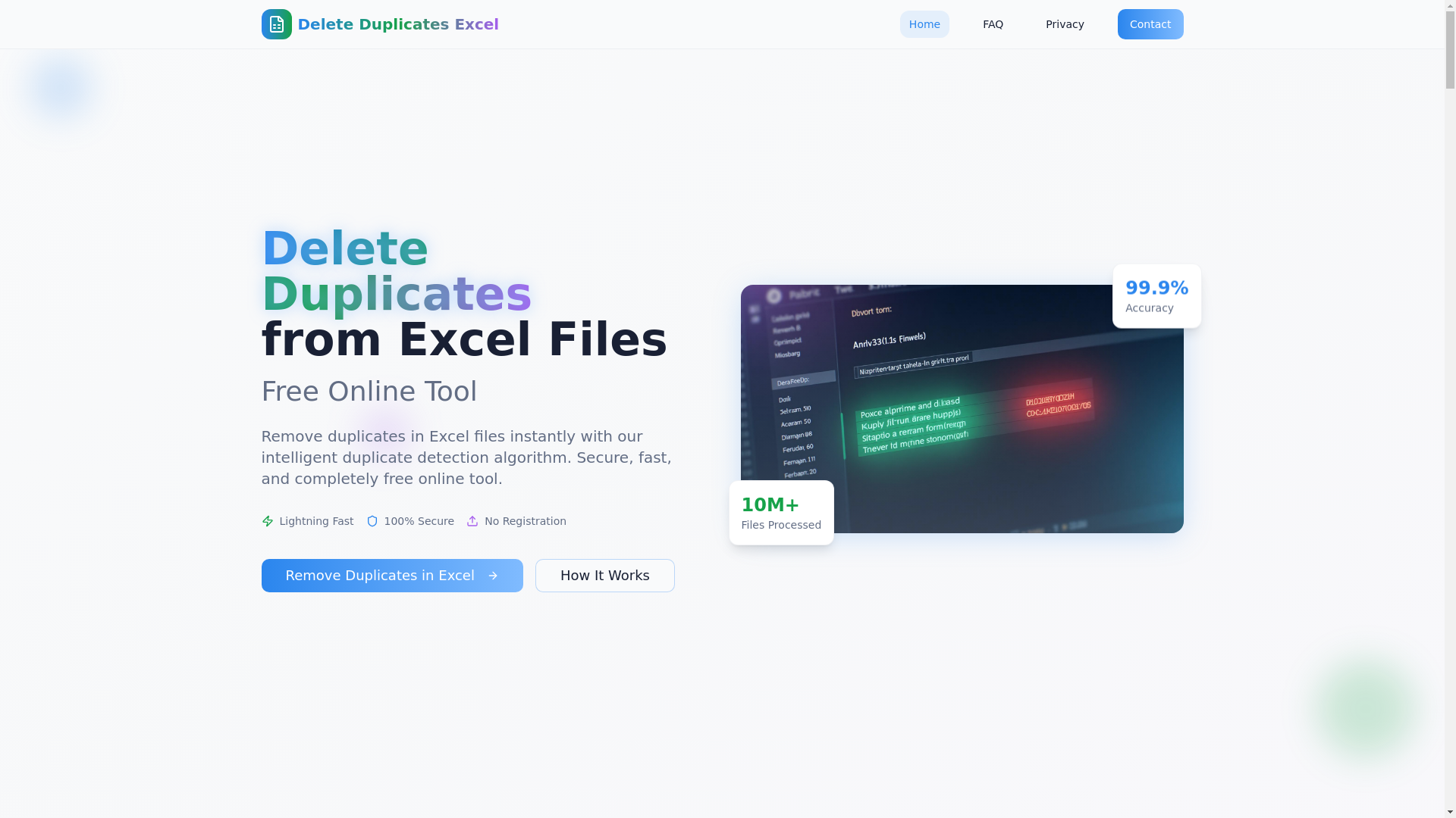 website screenshot of https://smart-excel-cleaner.pages.dev/