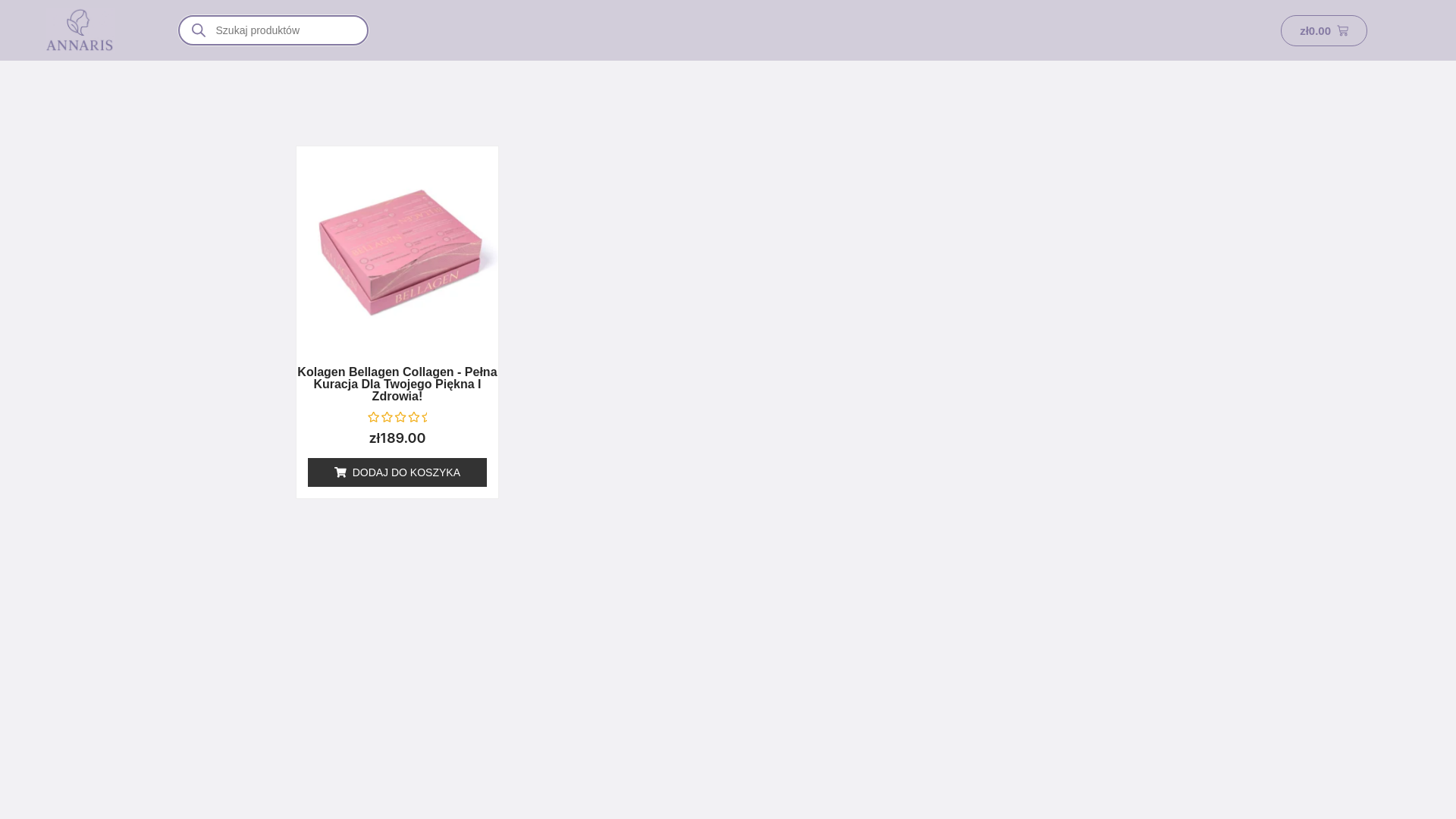 website screenshot of https://annaris.pl/