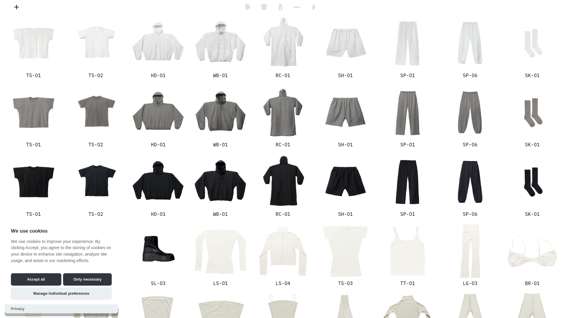 website screenshot of https://yzystore-cf.pages.dev/