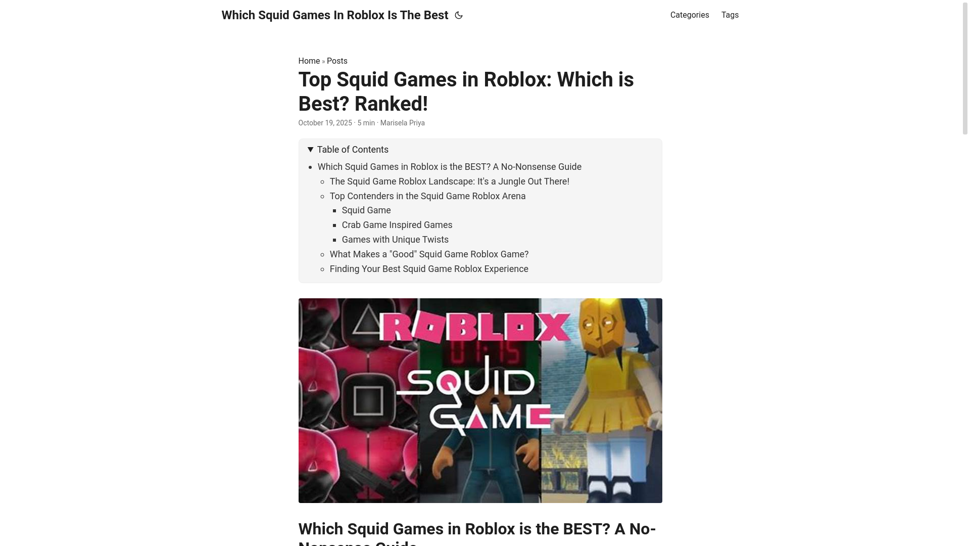 website screenshot of https://which-squid-games-in-roblox-is-the-best.pages.dev/