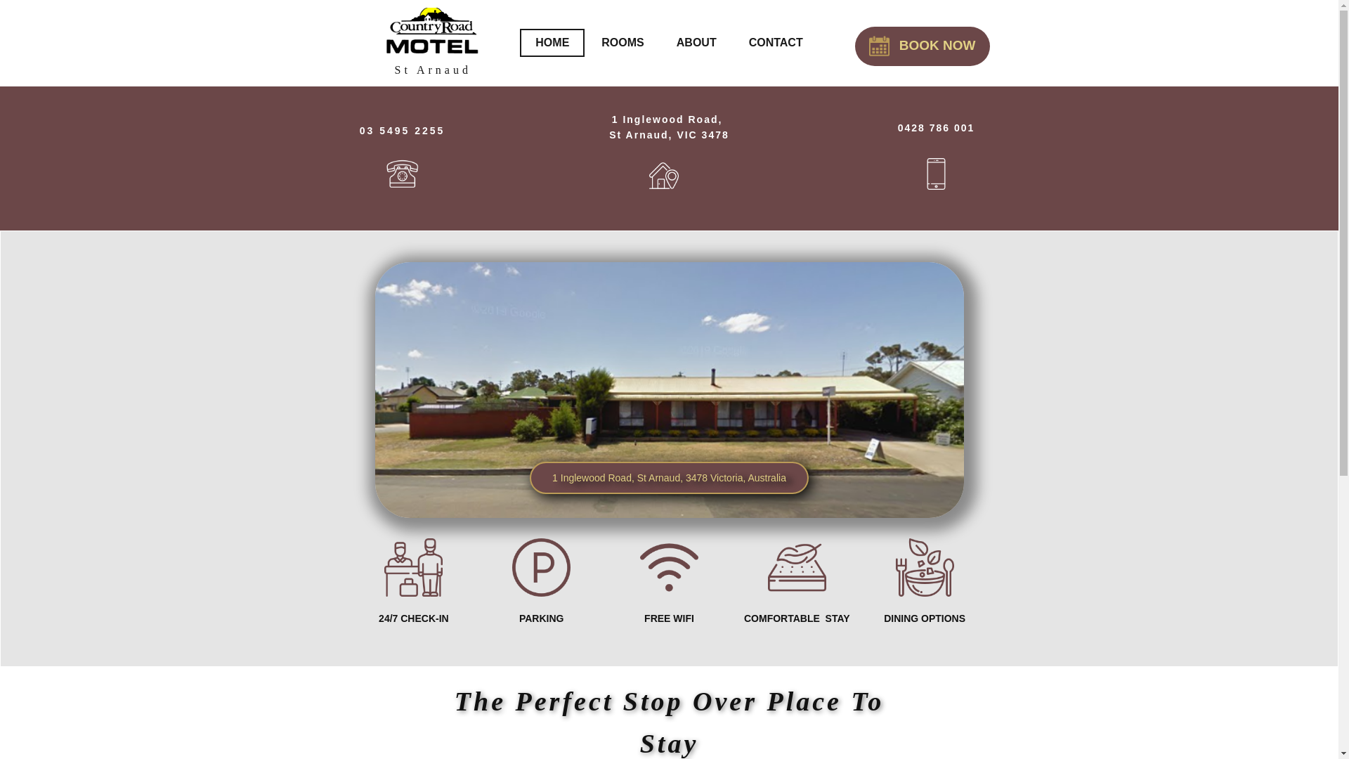 website screenshot of https://countryroadmotel.online/