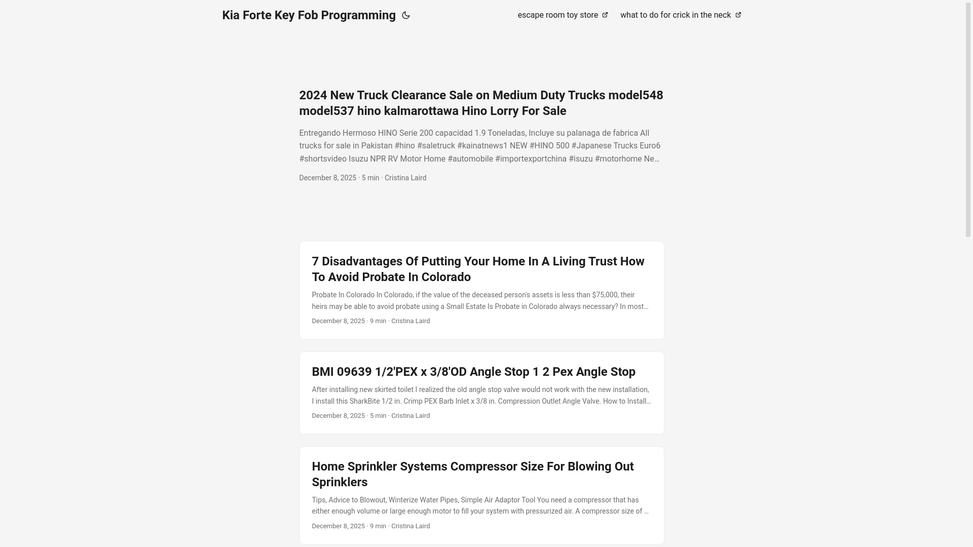 website screenshot of https://kiafortekeyfobprogramming.pages.dev/