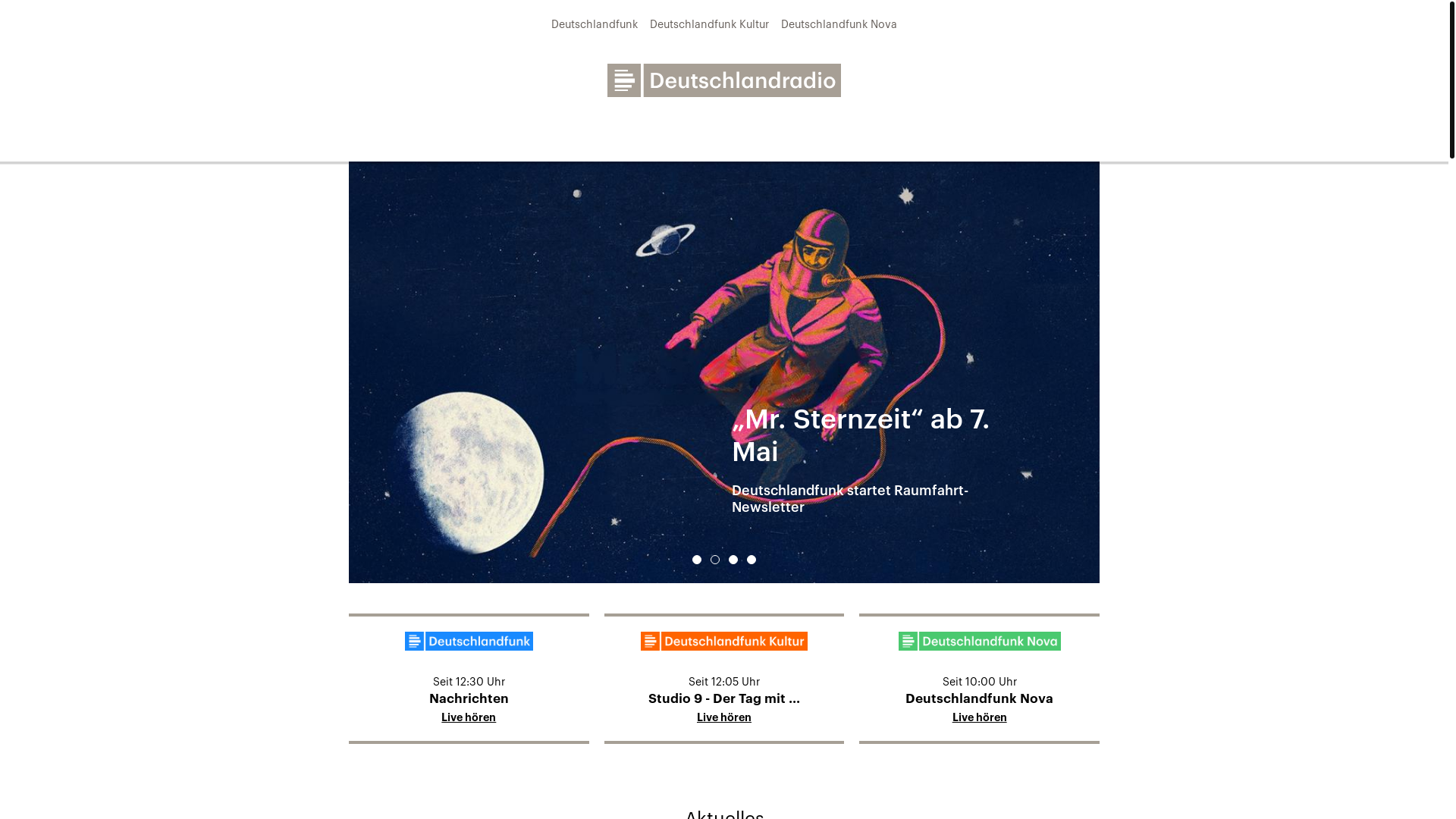 website screenshot of https://deutschlandradio.de/