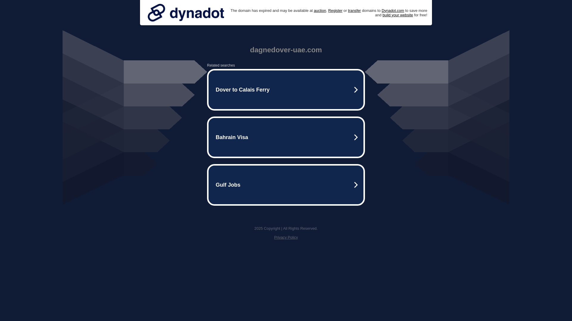 website screenshot of https://dagnedover-uae.com/