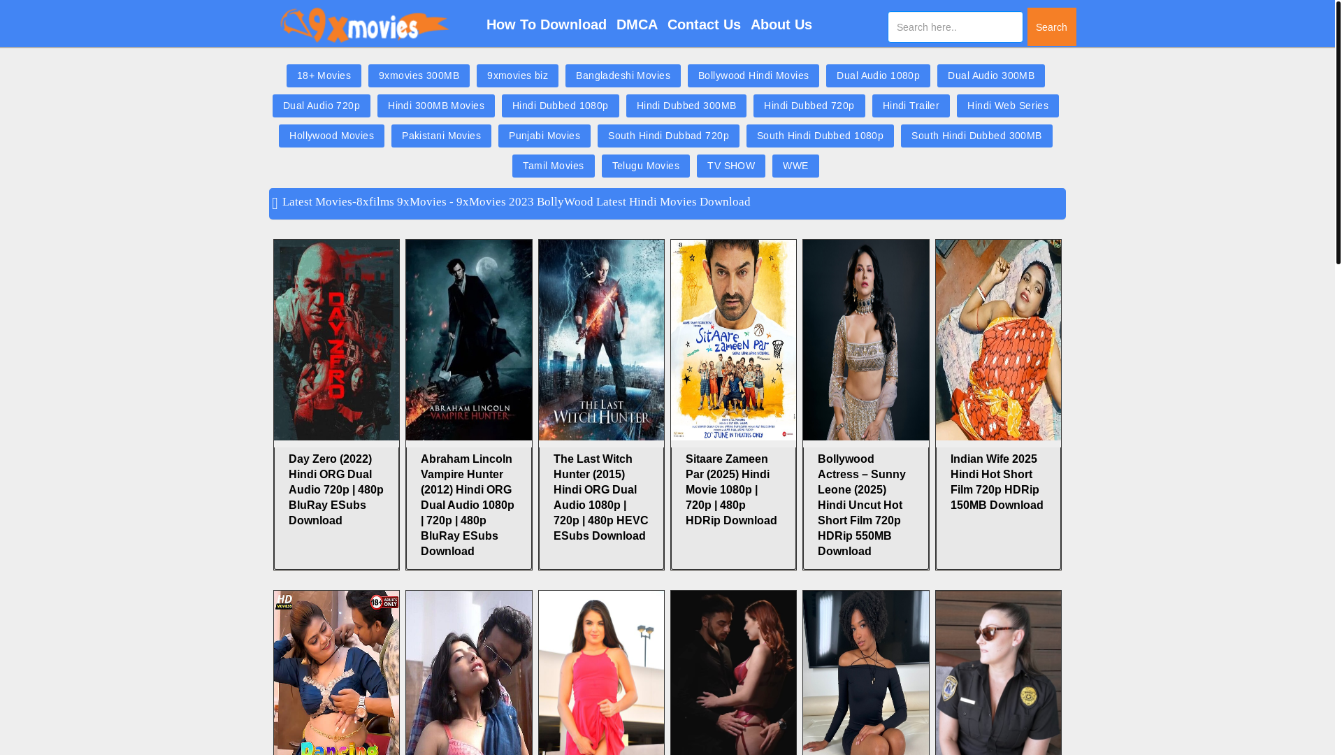website screenshot of https://9xmoviese.buzz/