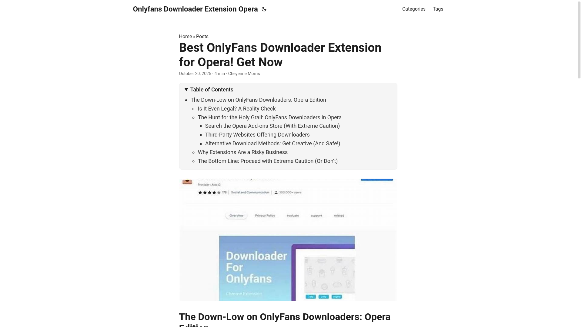 website screenshot of https://onlyfans-downloader-extension-opera.pages.dev/