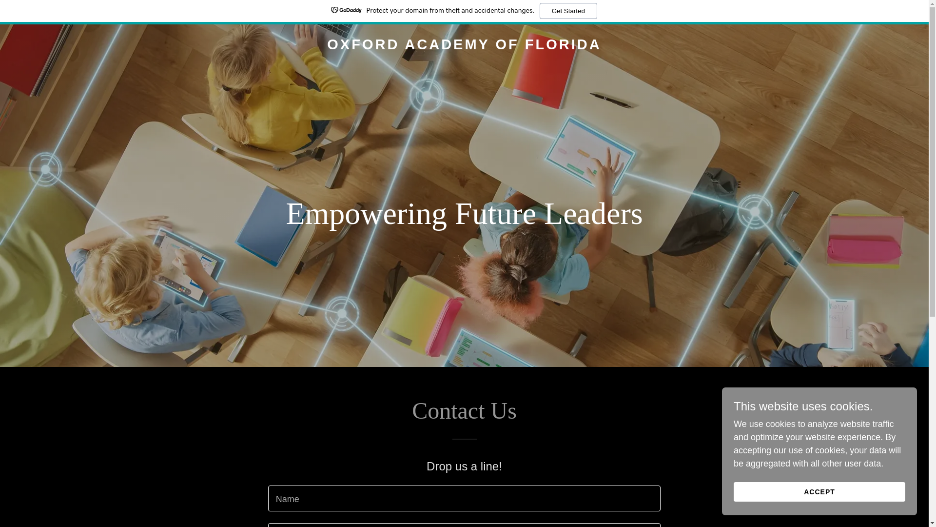 website screenshot of https://oxfordacademyfl.com/