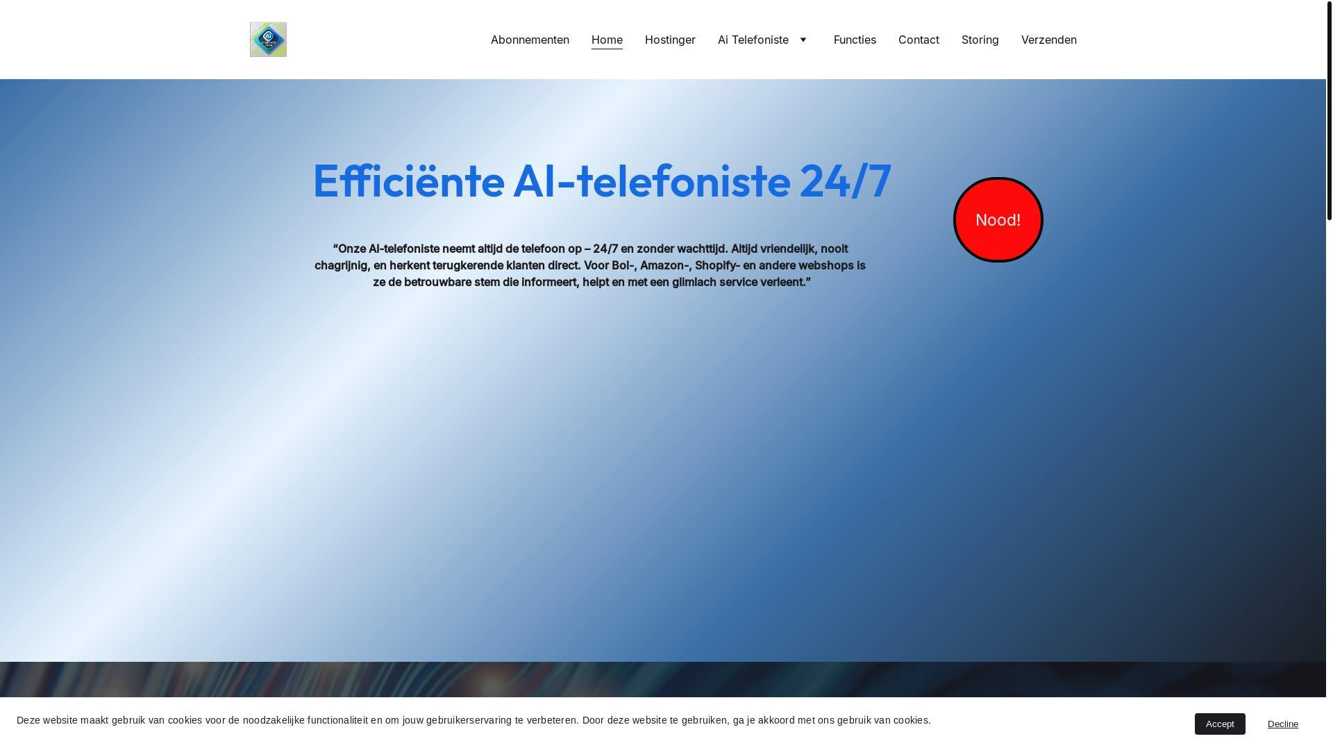 website screenshot of https://ai-service-desk.nl/