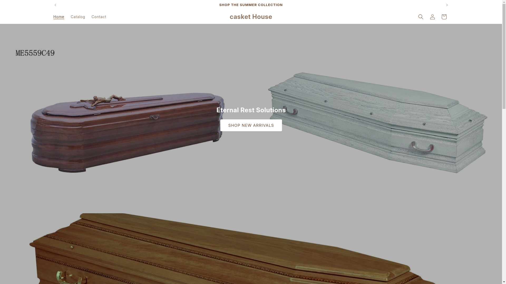 website screenshot of https://caskethouse.store/