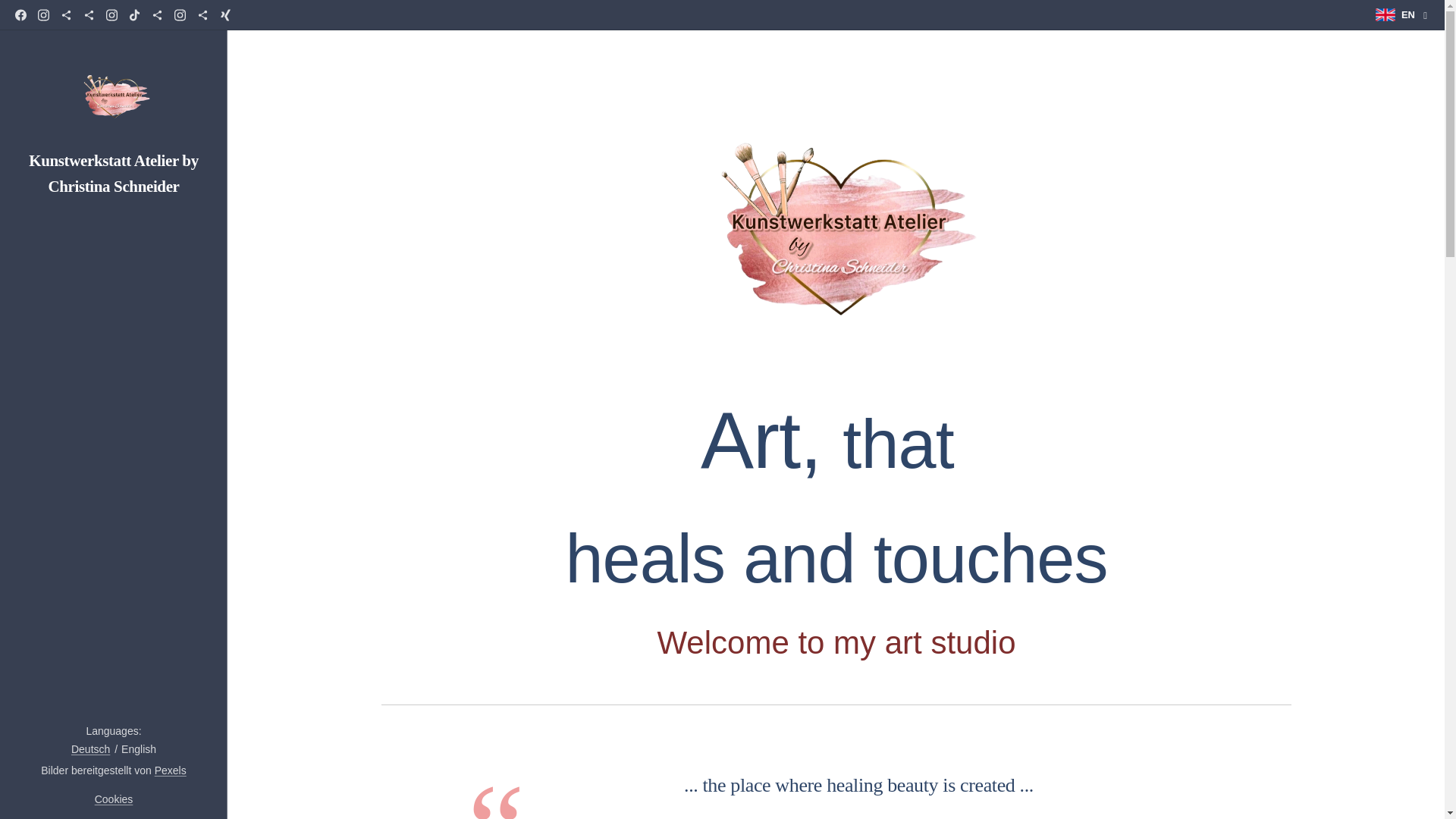 website screenshot of https://kunstwerkstatt-atelier.de/
