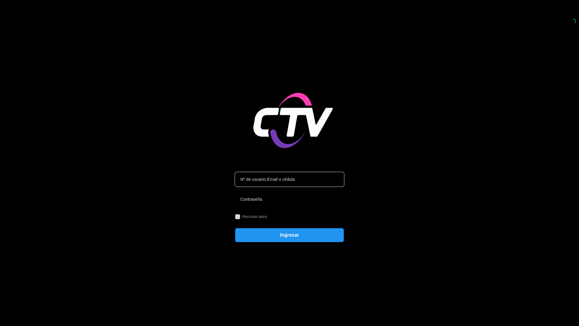 website screenshot of https://micuentactv.com/