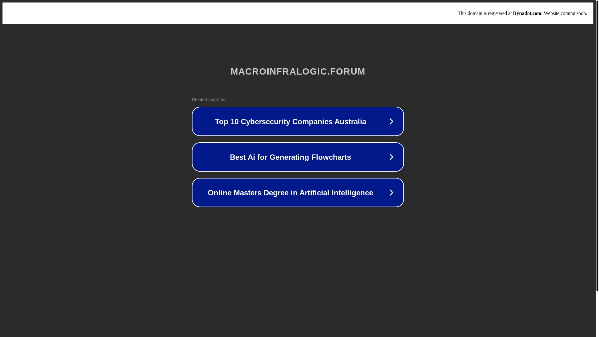 website screenshot of https://macroinfralogic.forum/