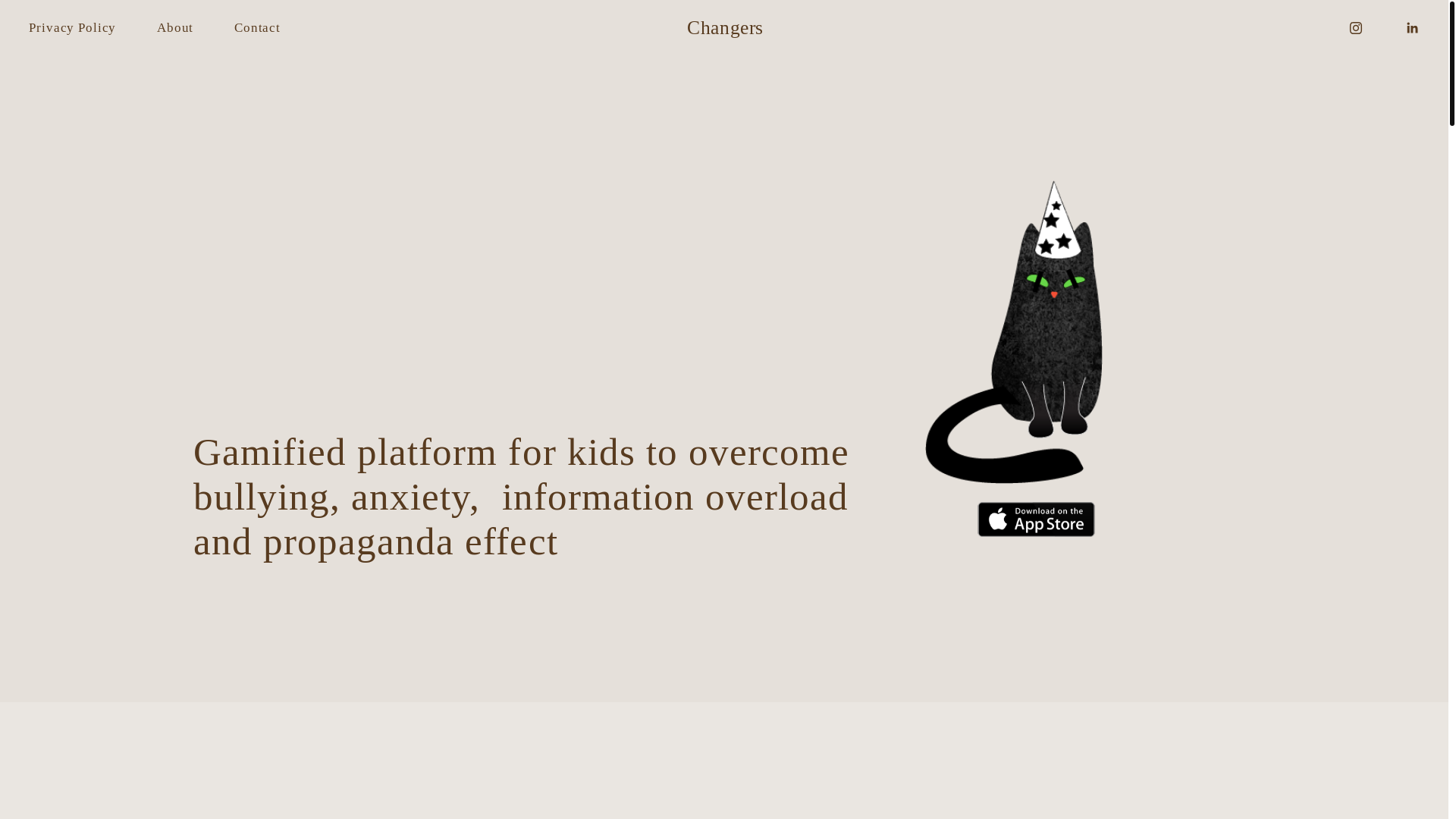 website screenshot of https://changersedu.org/