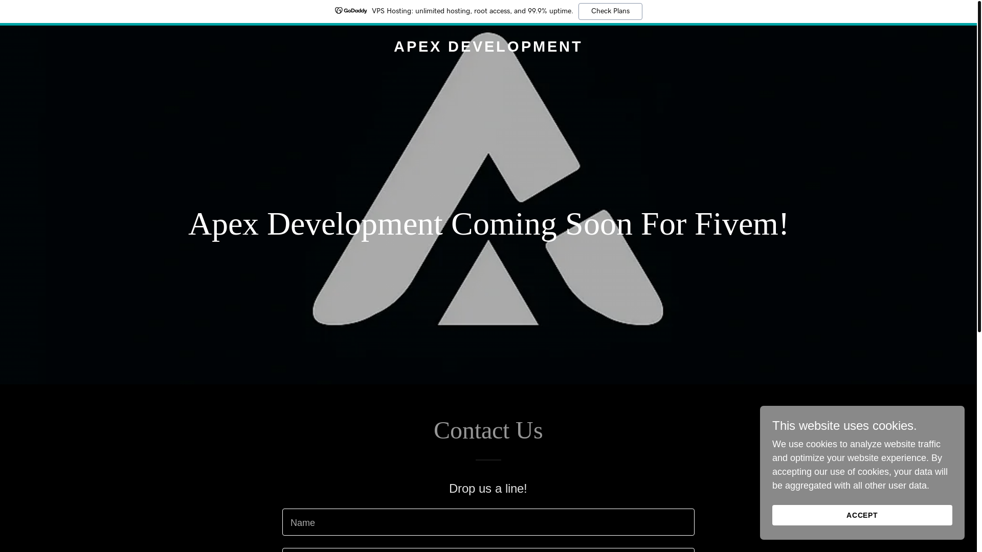 website screenshot of https://apexdev.shop/