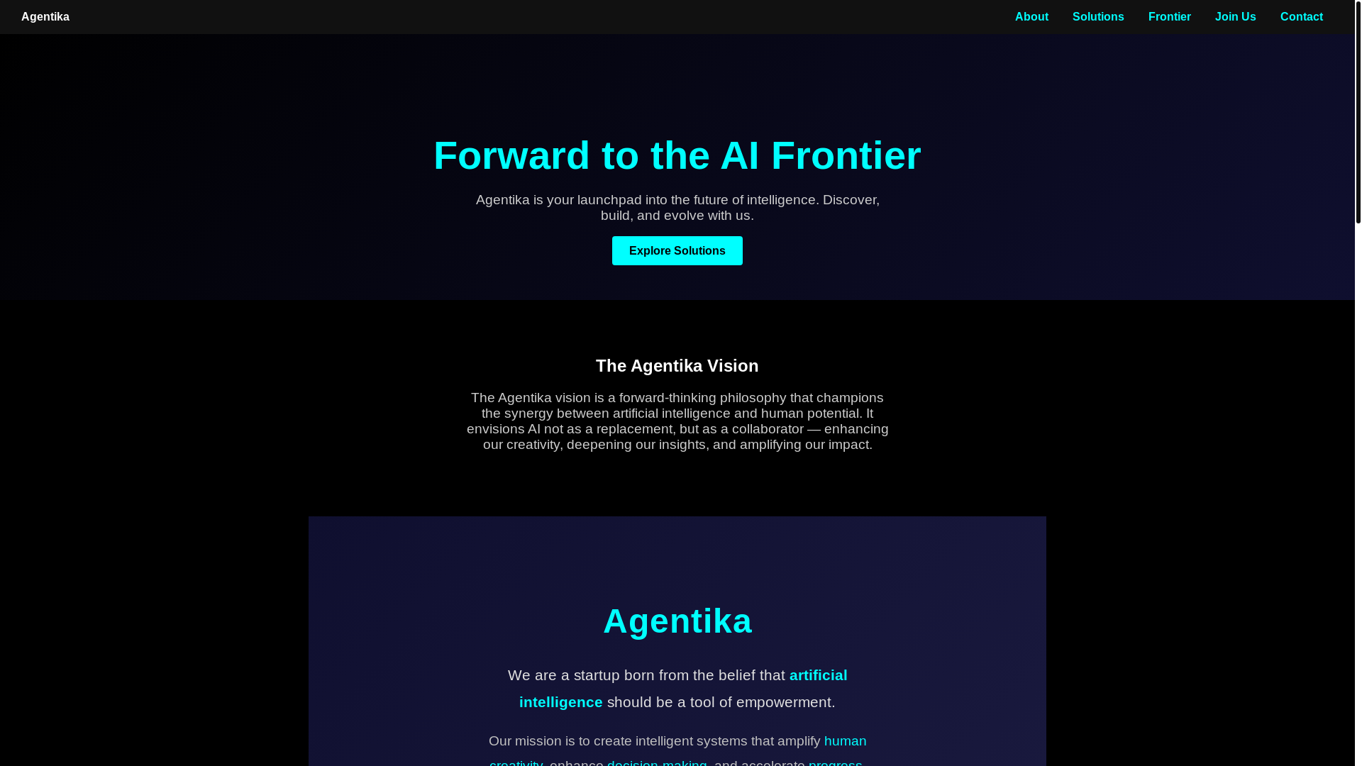 website screenshot of https://agentika.com.br/