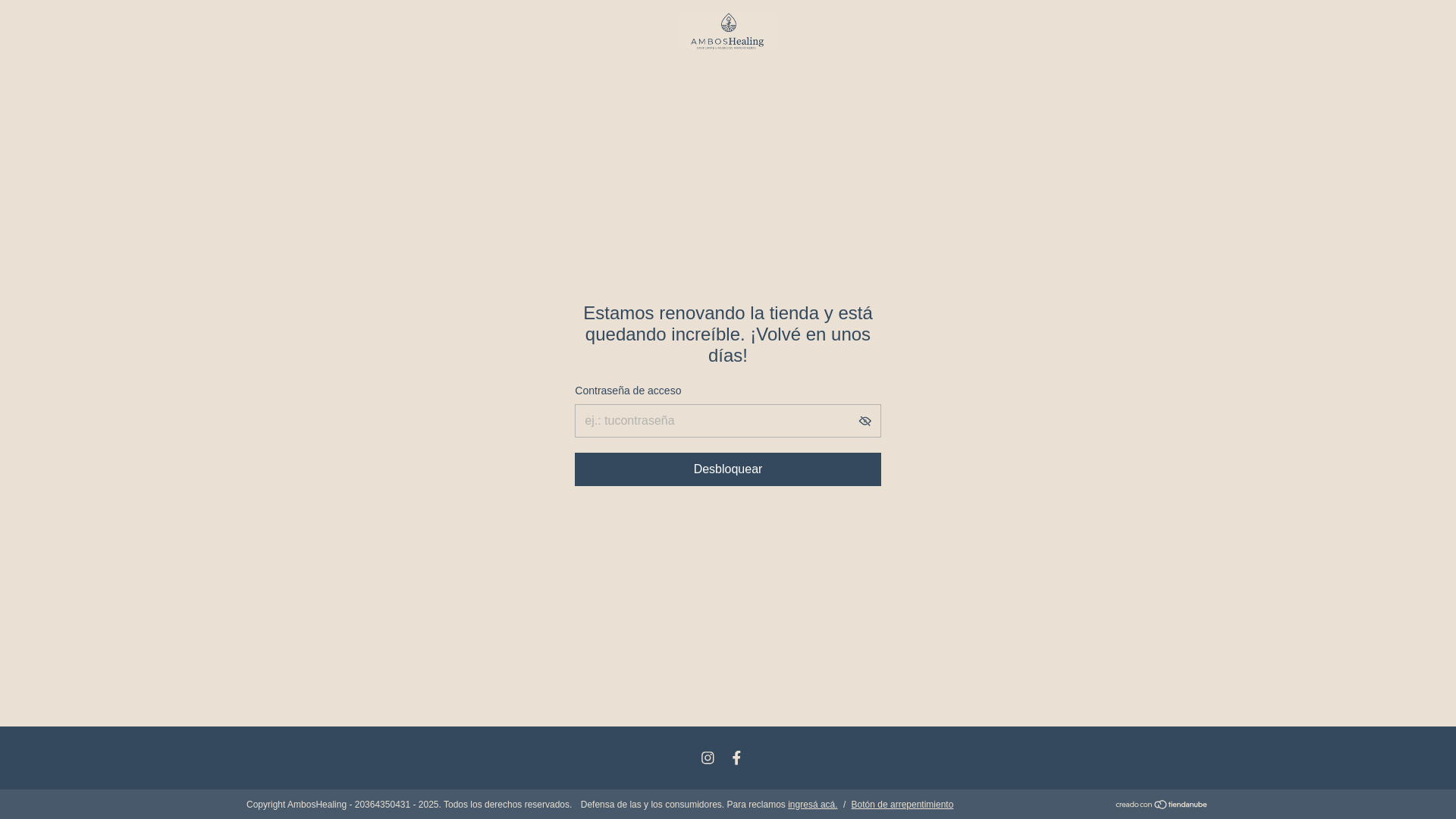 website screenshot of https://amboshealing.com.ar/