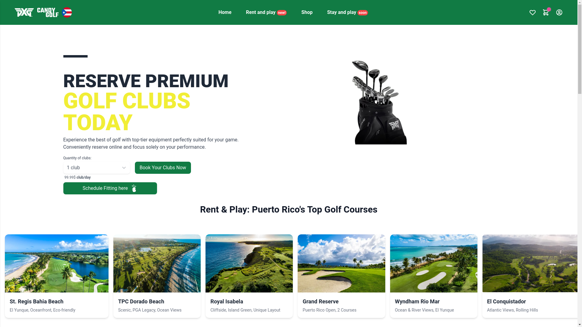 website screenshot of https://candygolf.pages.dev/