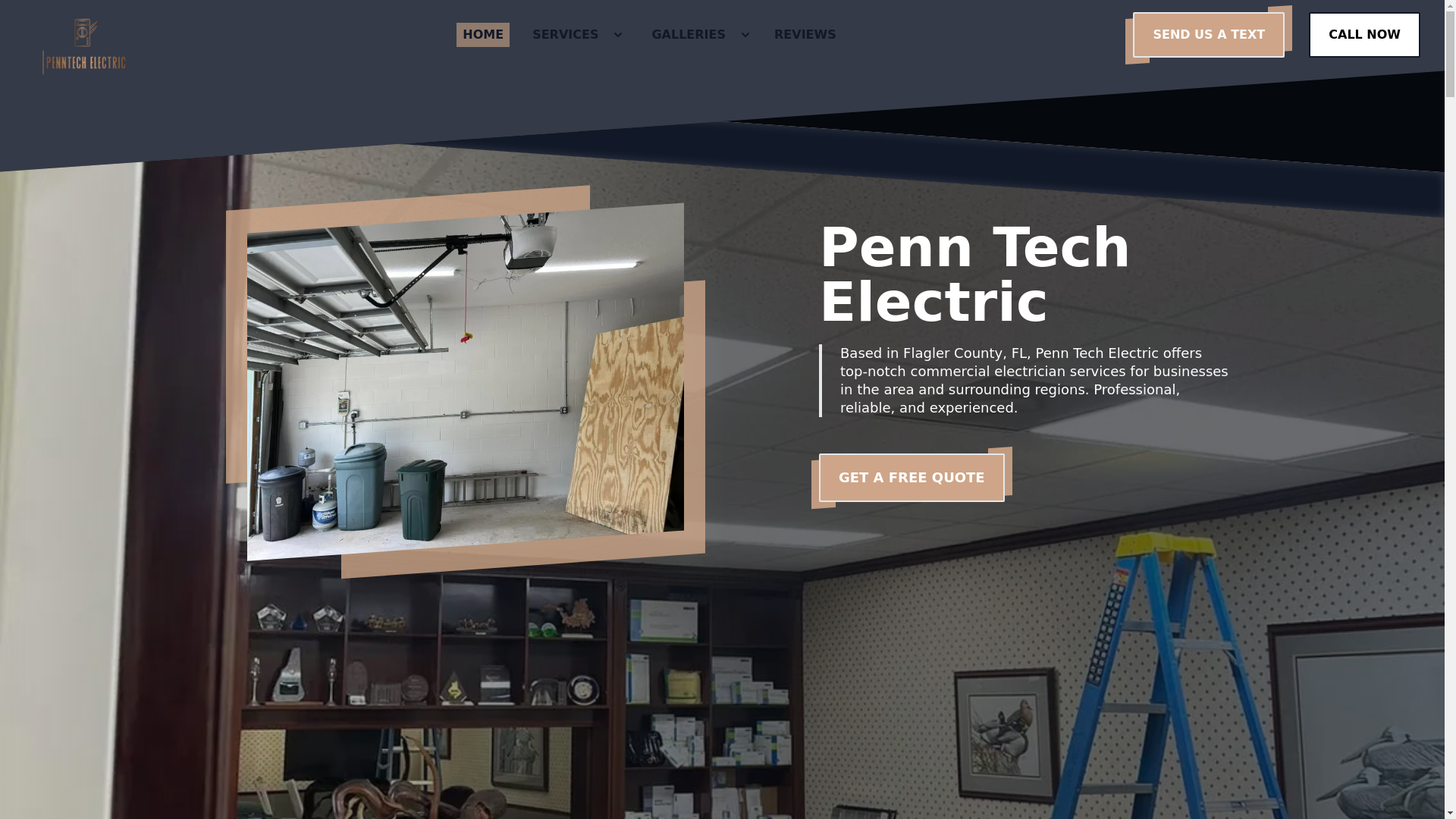 website screenshot of https://penntechelectricllc.com/