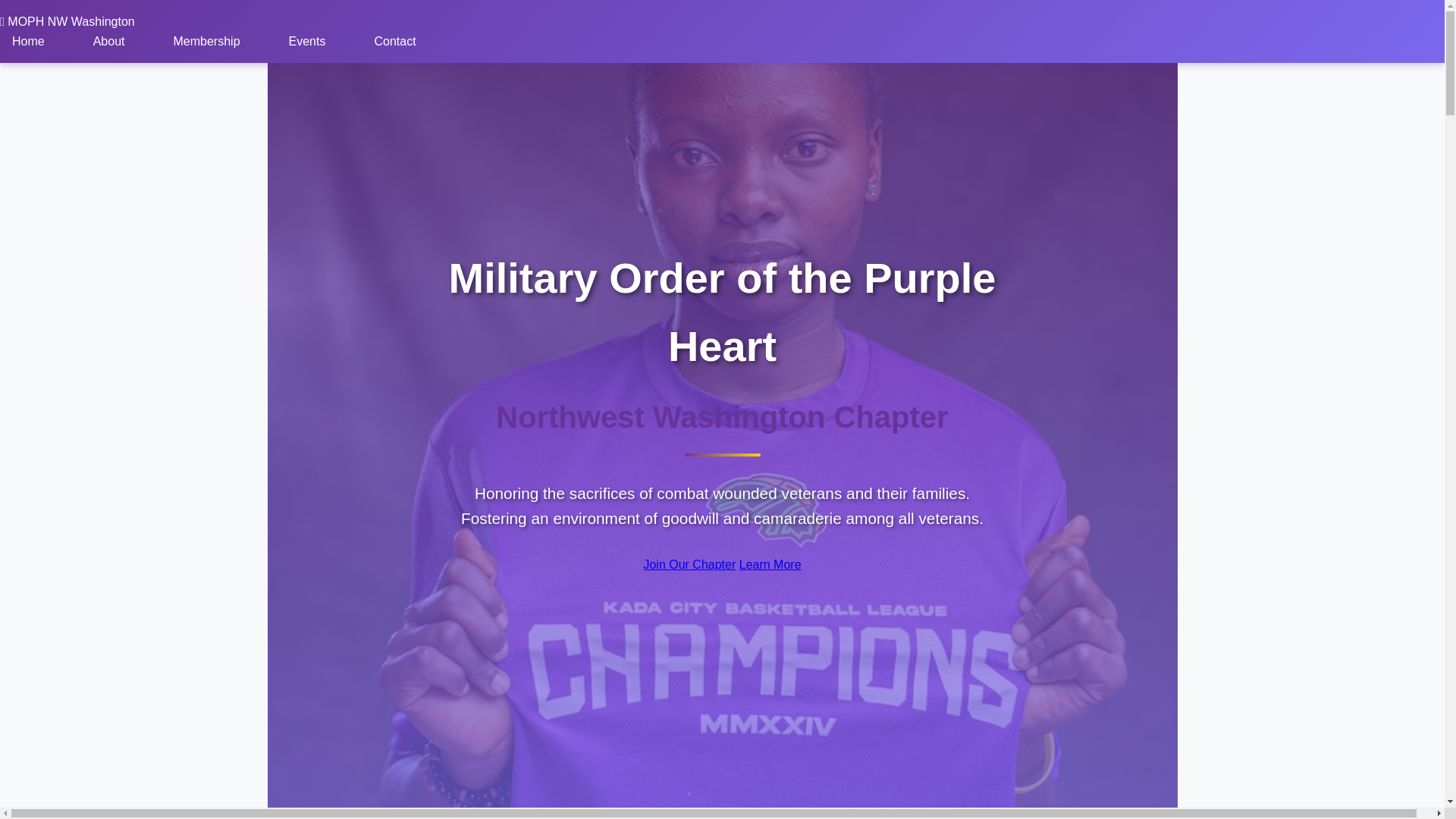 website screenshot of https://purpleheartpnw.com/