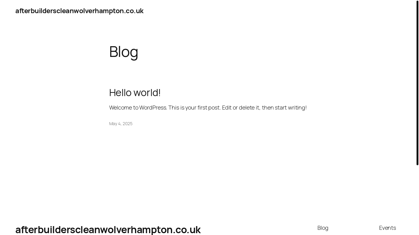 website screenshot of https://afterbuilderscleanwolverhampton.co.uk/