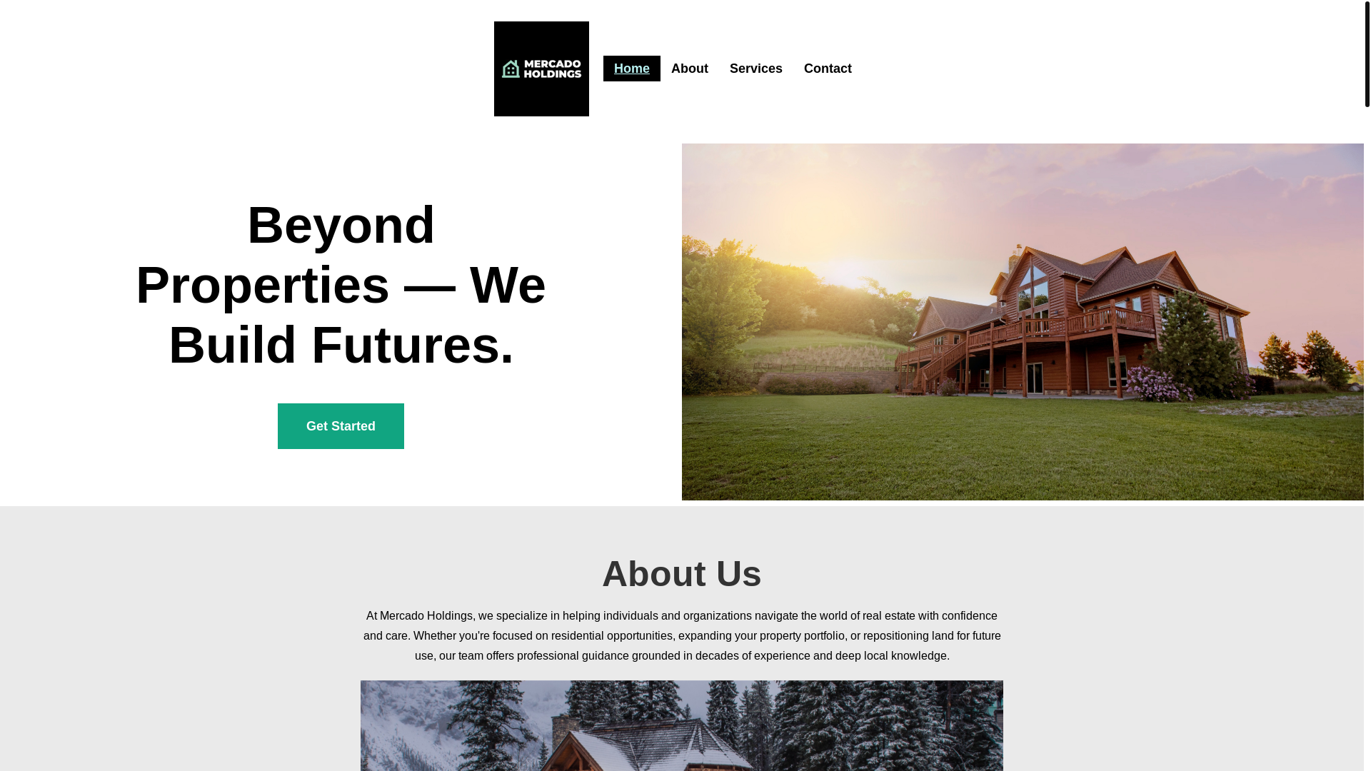 website screenshot of https://mercadoholdings.net/