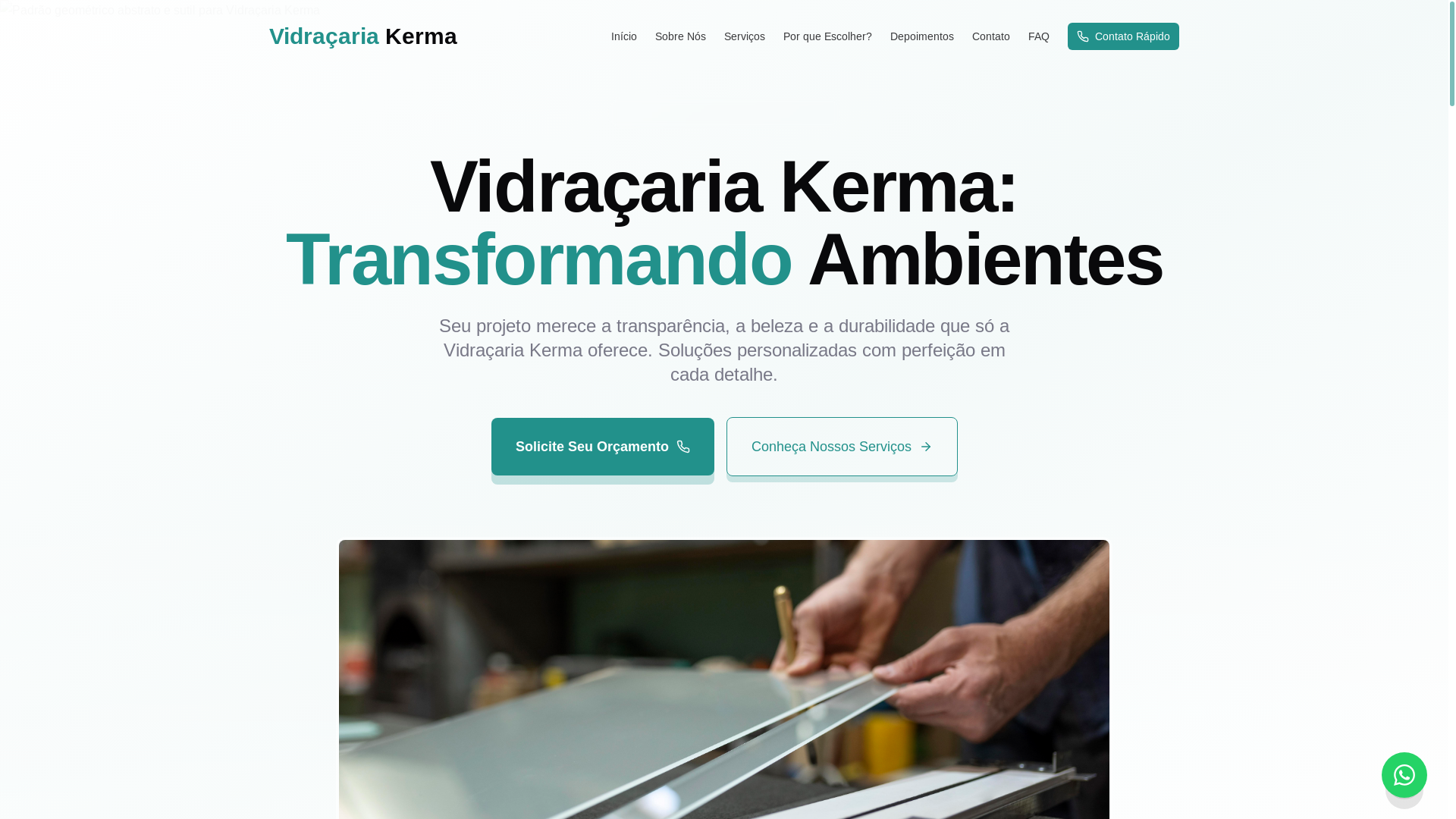 website screenshot of https://xn--vidraariakerma-kjb.com.br/