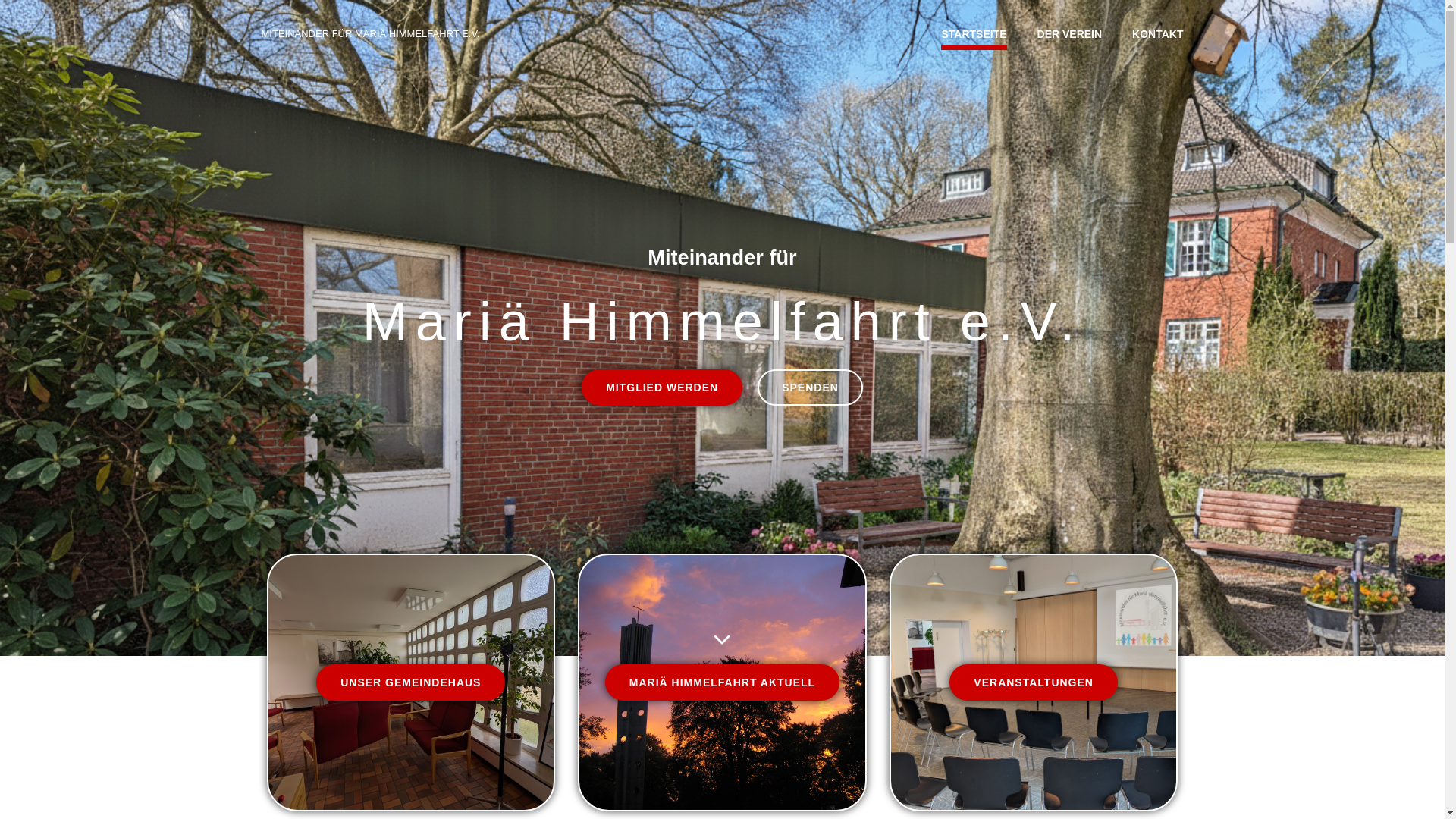 website screenshot of https://miteinander-mariahimmelfahrt.de/