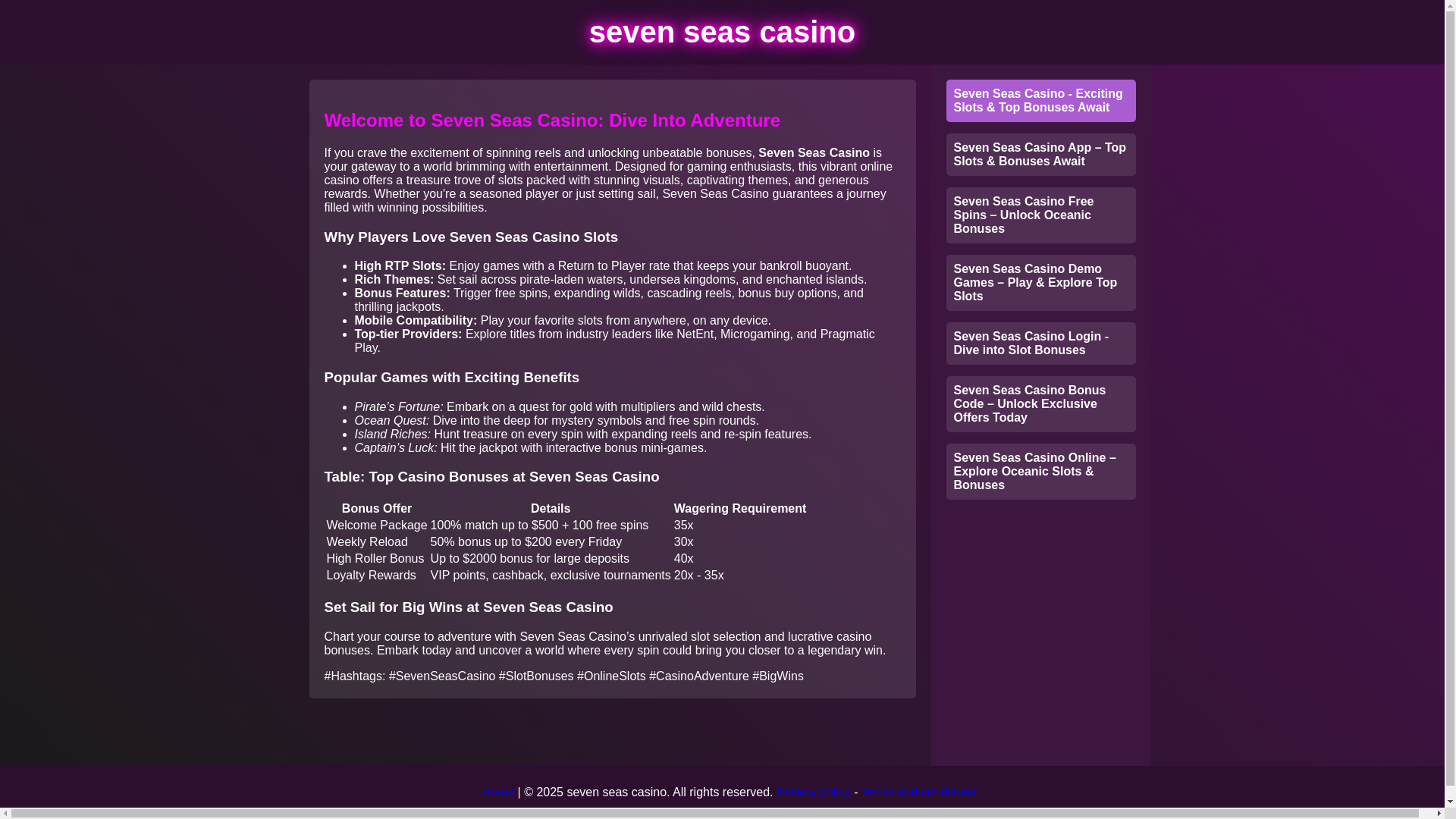 website screenshot of https://seven-seas-casinohyq.pages.dev/