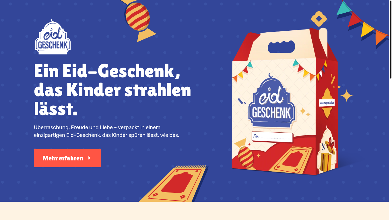 website screenshot of https://eidgeschenk.de/