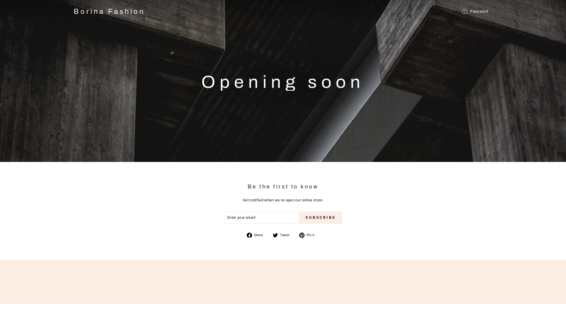 website screenshot of https://borinafashion.com/