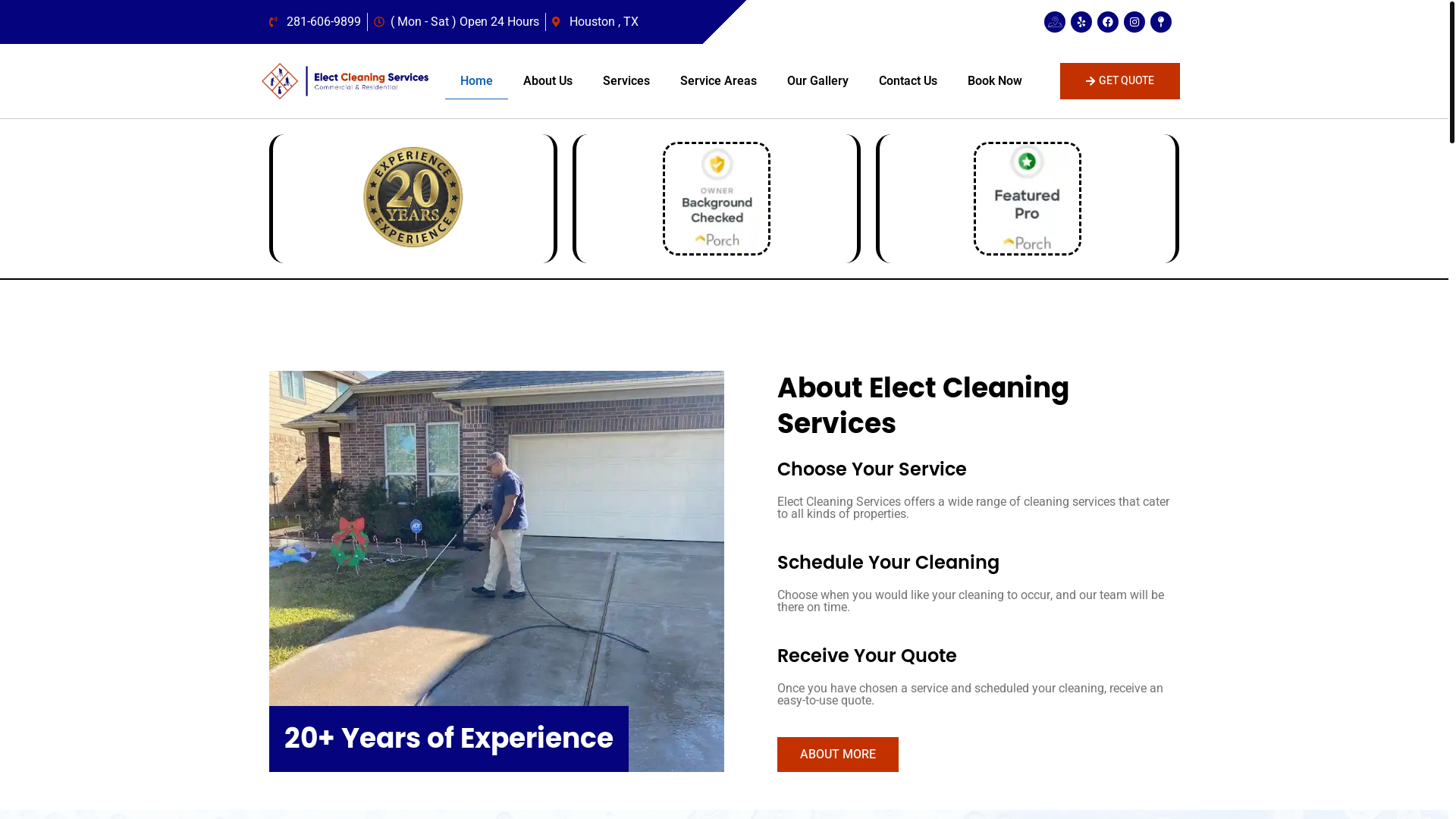 website screenshot of https://tryelectsolution.com/