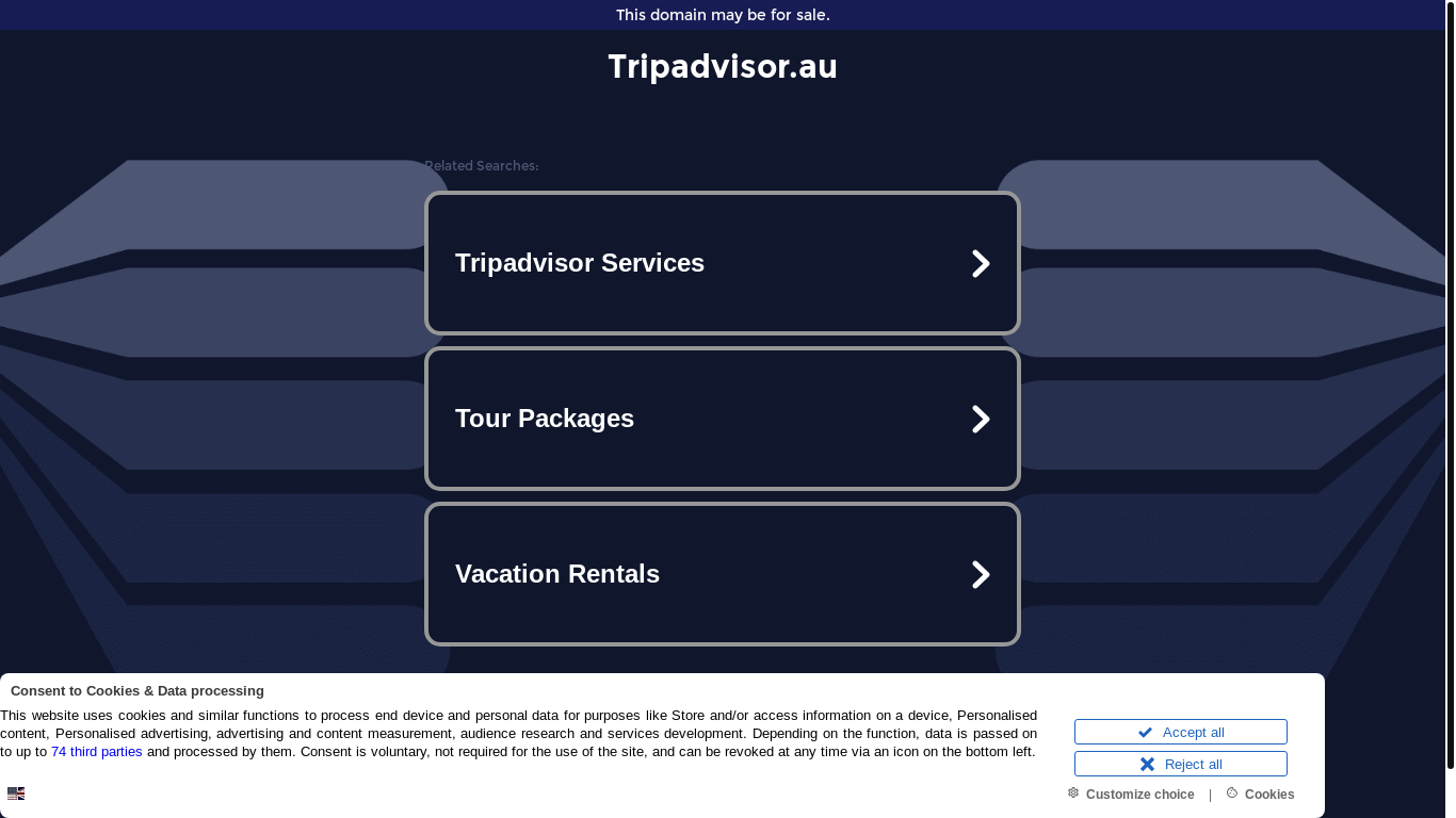website screenshot of https://tripadvisor.au/