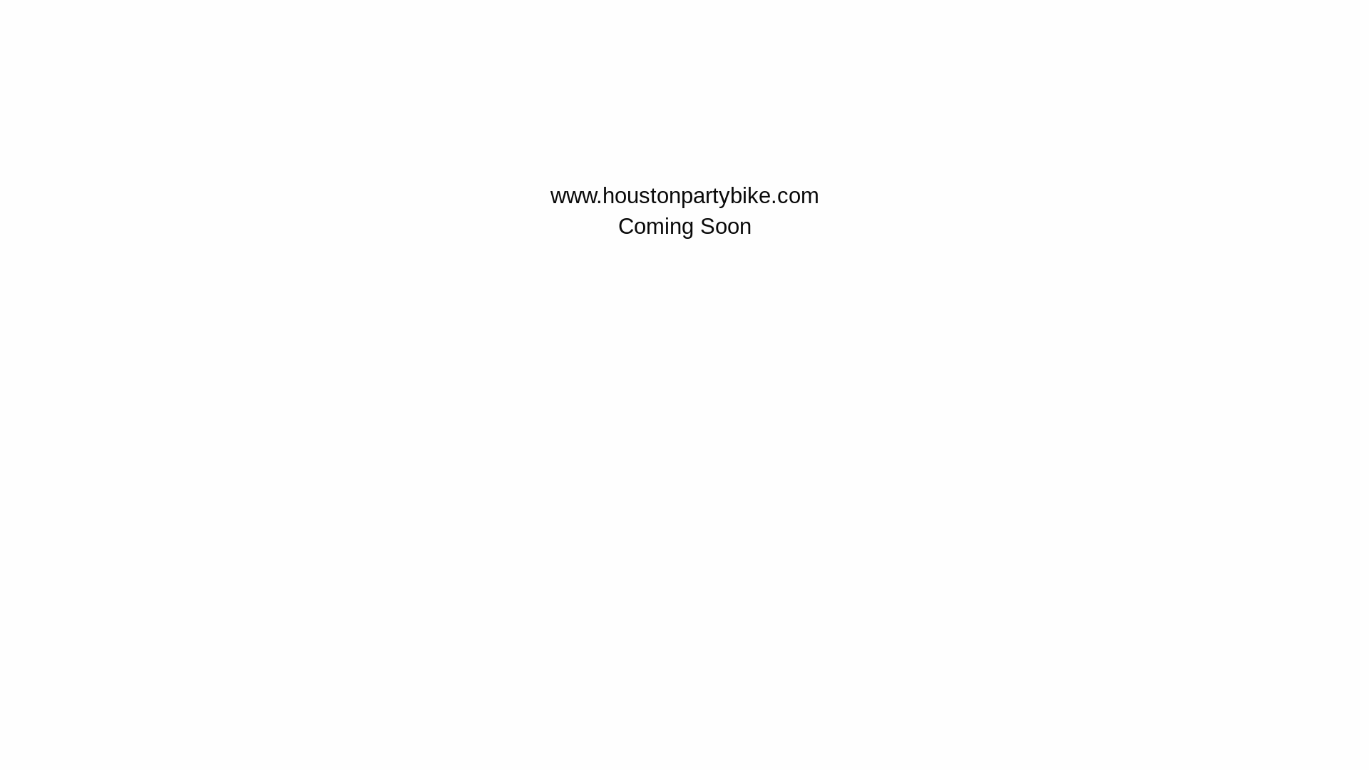website screenshot of https://houstonpartybike.com/