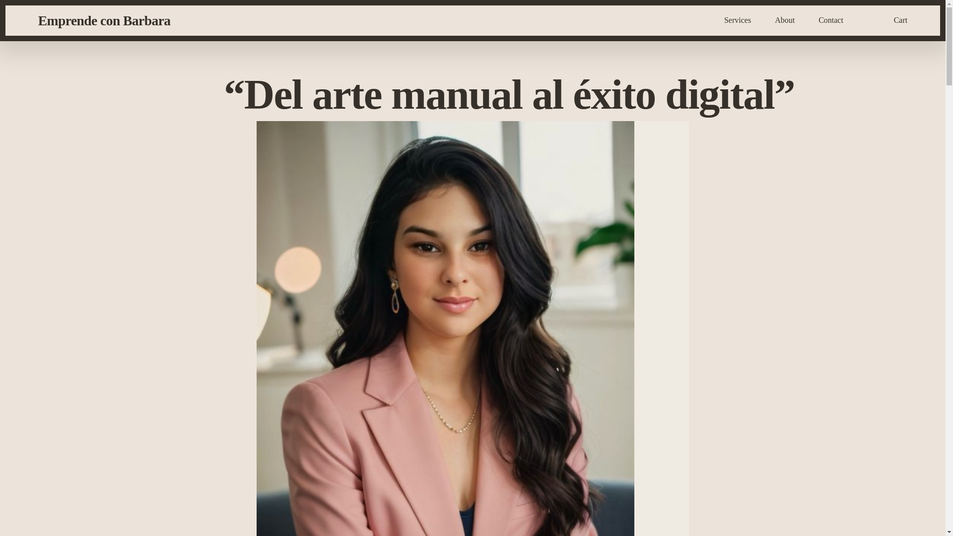 website screenshot of https://emprendeconbarbara.com/