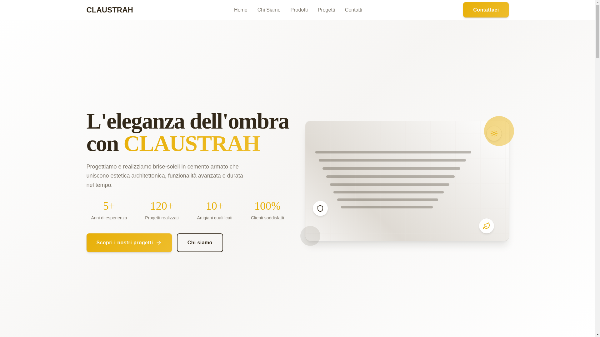 website screenshot of https://claustrah-architectural-light.pages.dev/