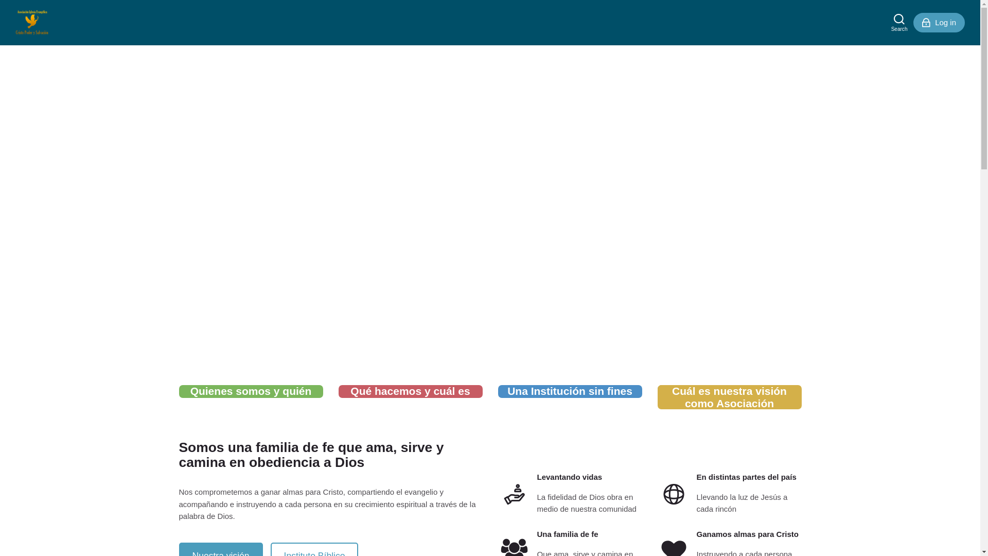 website screenshot of https://cristopoderysalvacion.com.ar/