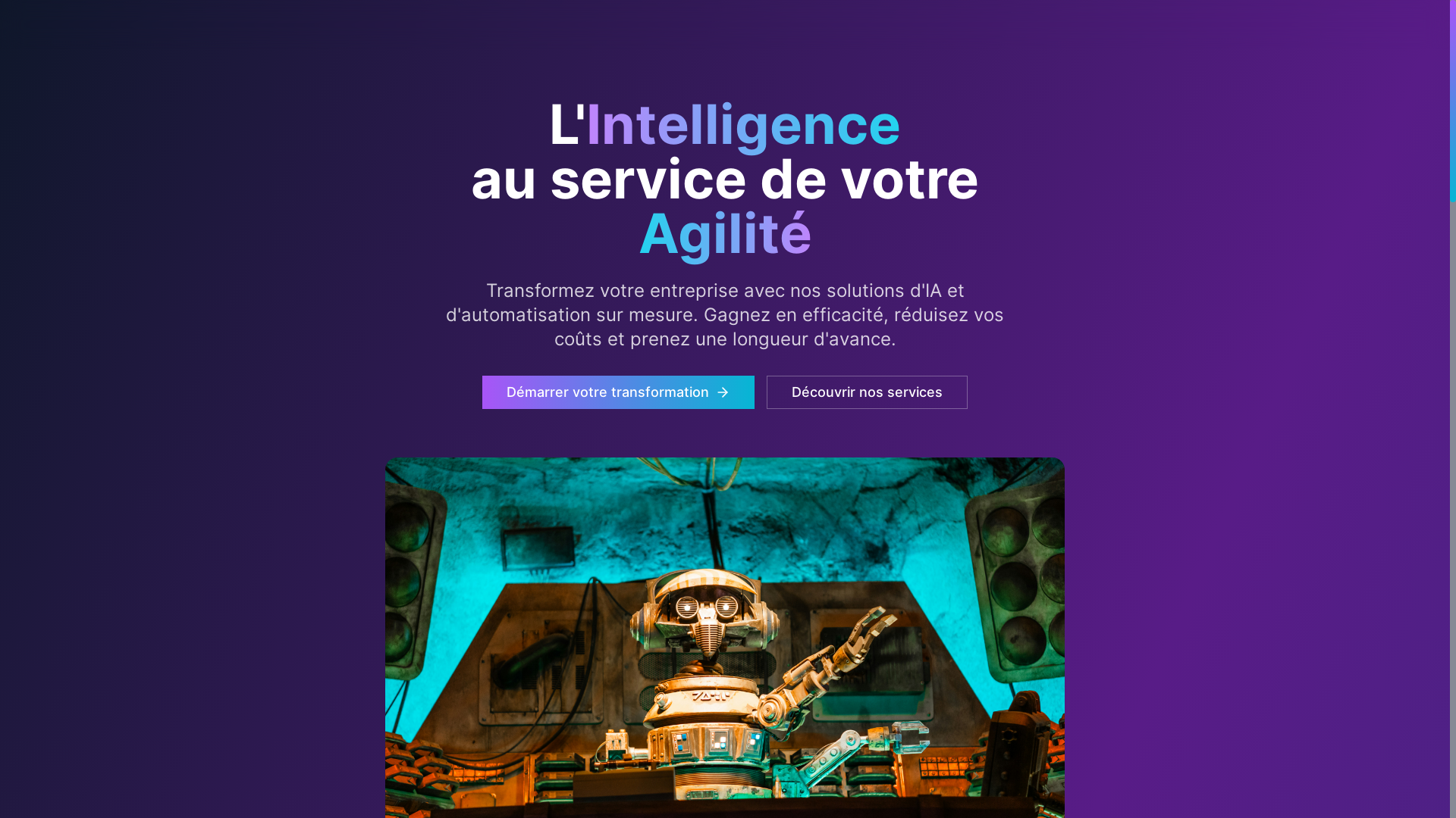 website screenshot of https://iagilite.fr/