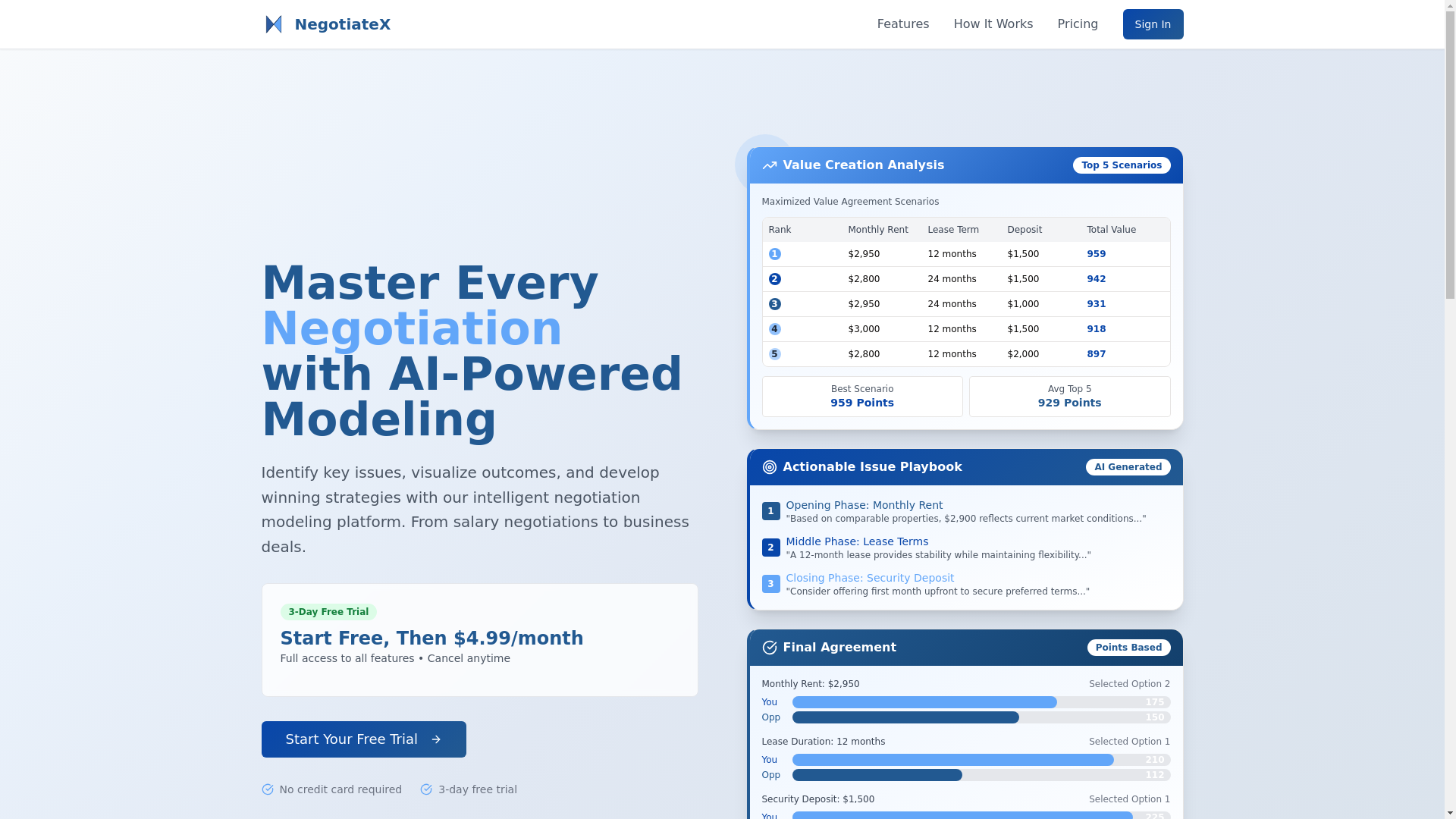 website screenshot of https://negotiatex.net/