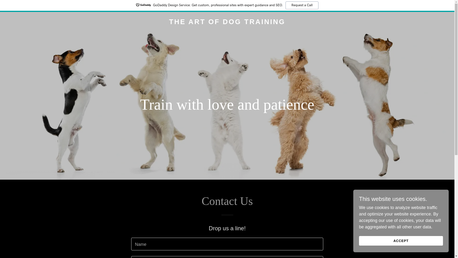 website screenshot of https://artofdogtraining.pet/