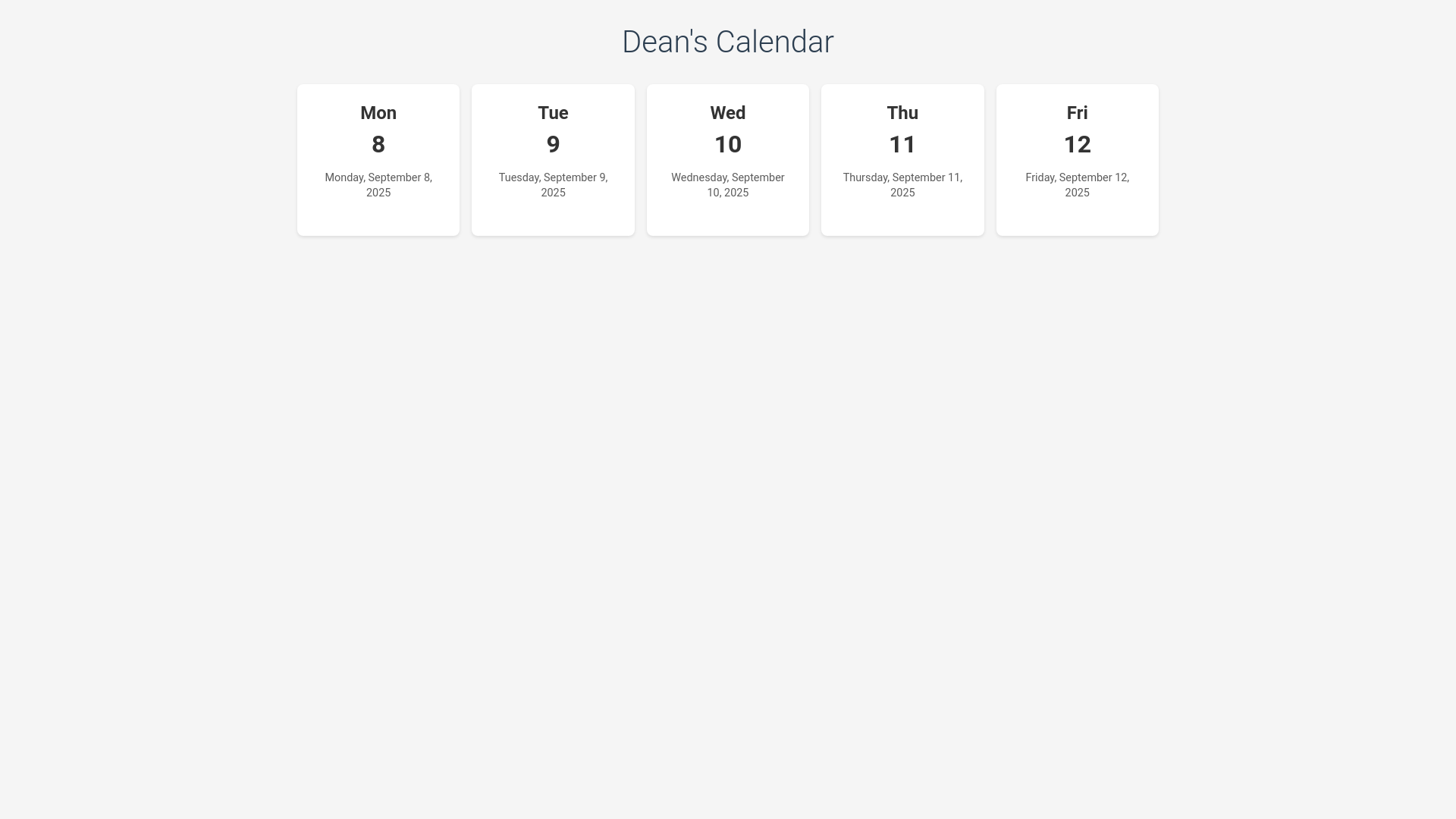 website screenshot of https://deans-calendar.pages.dev/