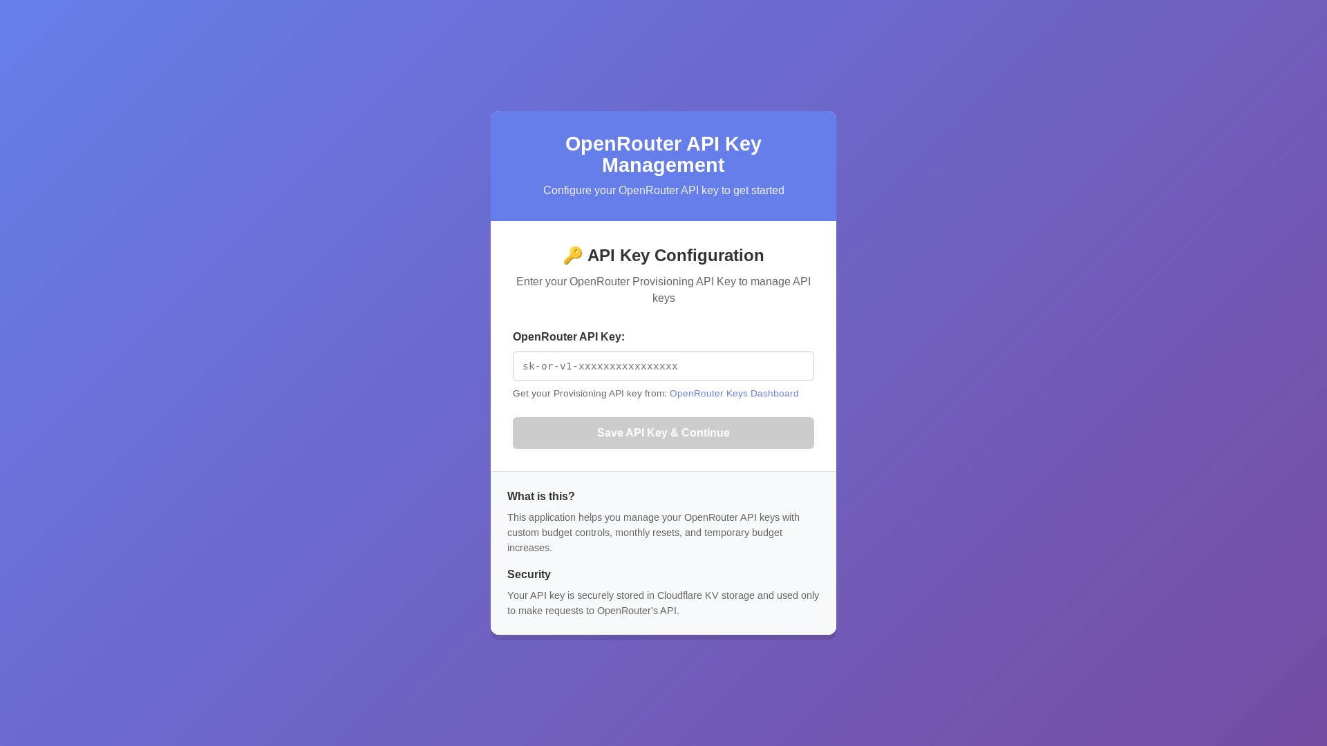 website screenshot of https://openrouter-key-management.pages.dev/
